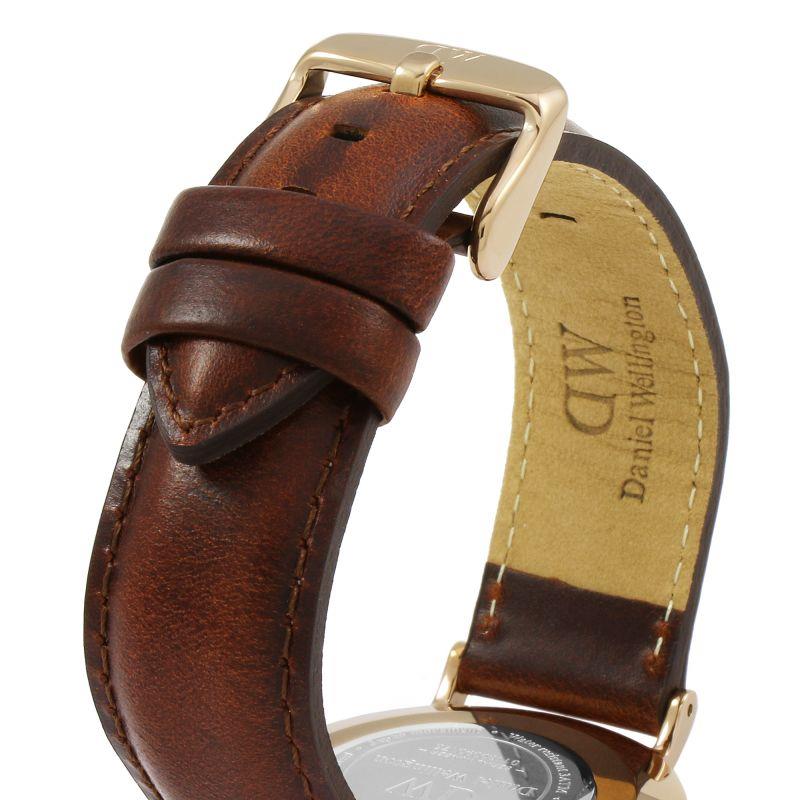 Daniel Wellington Classic 40mm Black Dial Leather Mens Quartz Watch DW00100124