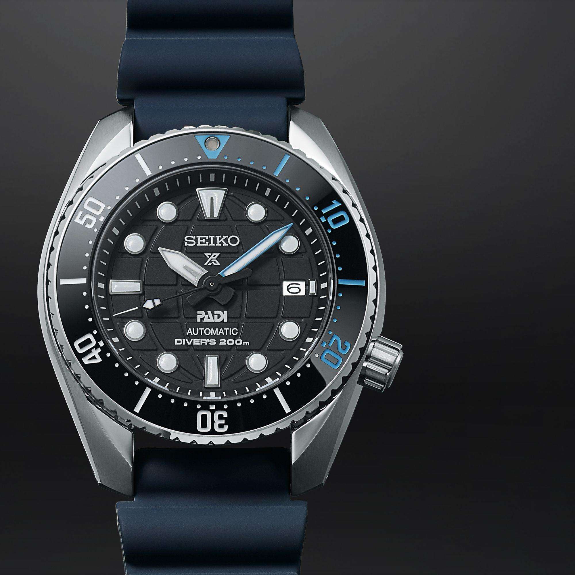 Prospex King Sumo PADI Special Edition Automatic Black Dial Silicone Strap Divers Watch SPB325J1