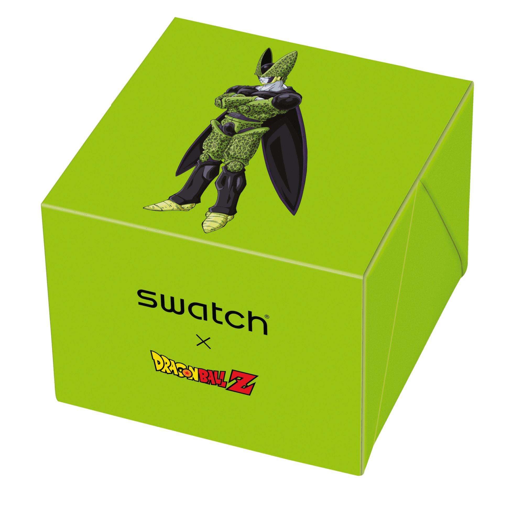 Swatch Dragon Ball Z Cell White Dial Unisex Watch SB01Z401