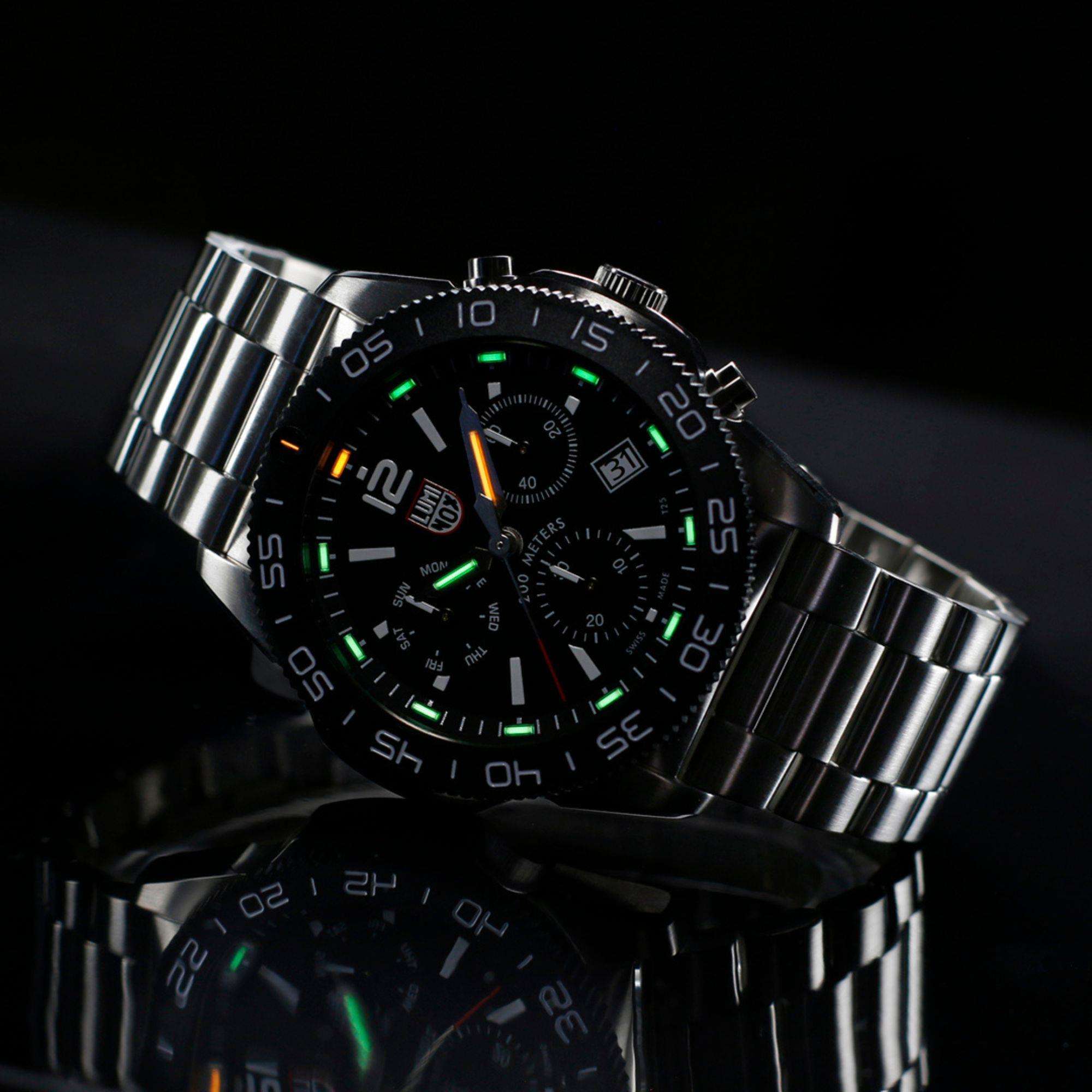 Luminox Pacific Diver Chronograph Stainless Steel Bracelet Mens Watch XS.3142