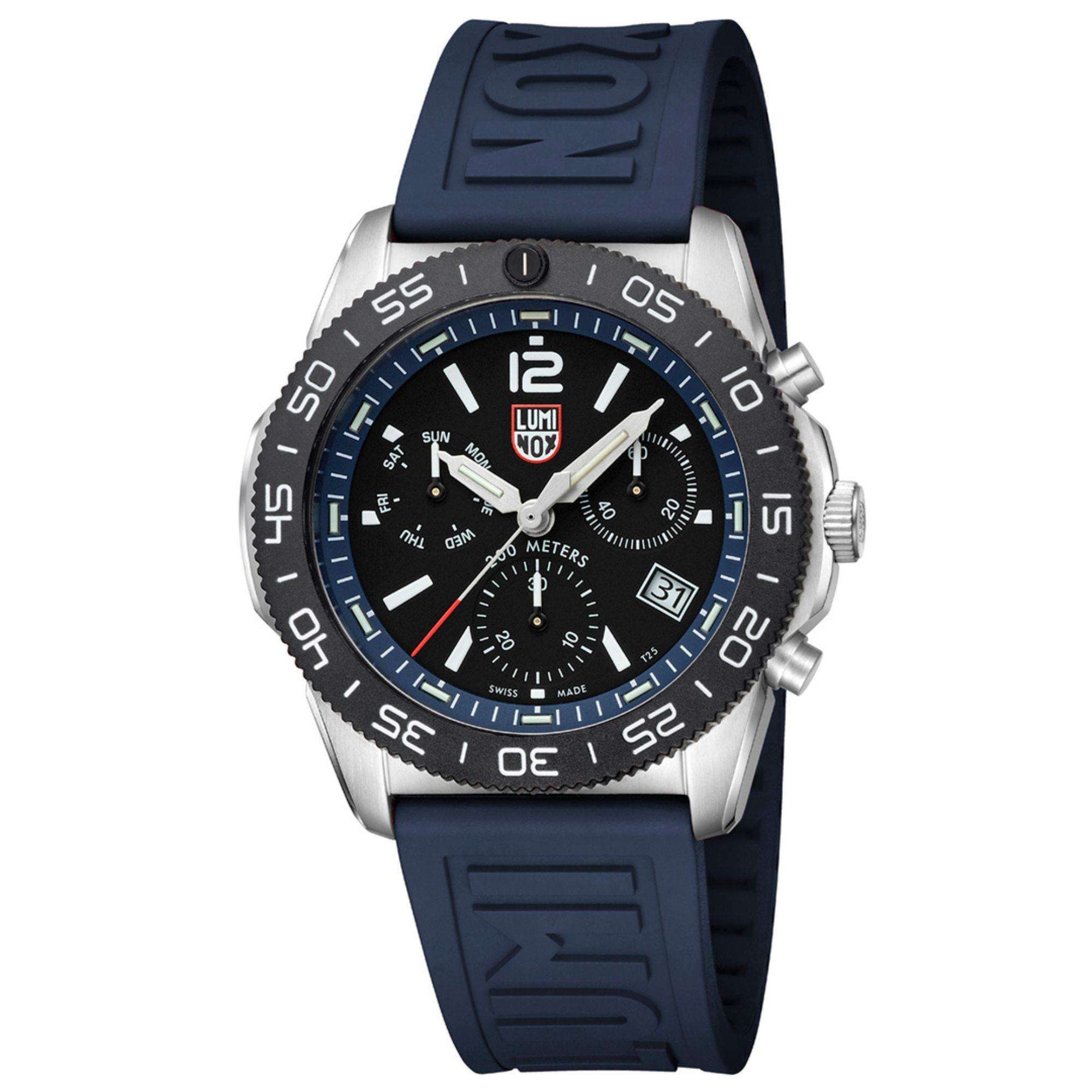 Luminox Pacific Diver Chronograph Black Dial Rubber Strap Men's Watch XS.3143