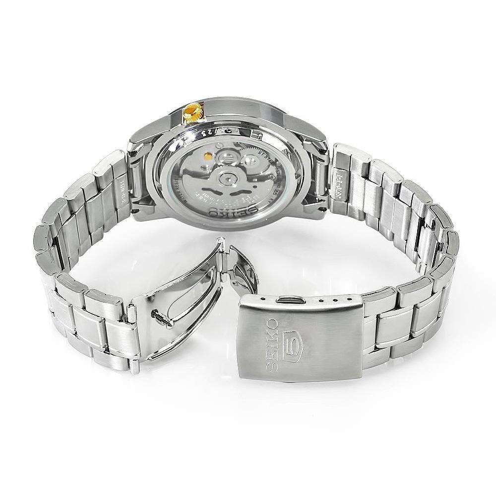 Seiko 5 Automatic White Dial Stainless Steel Strap Men's Watch SNKK07K1