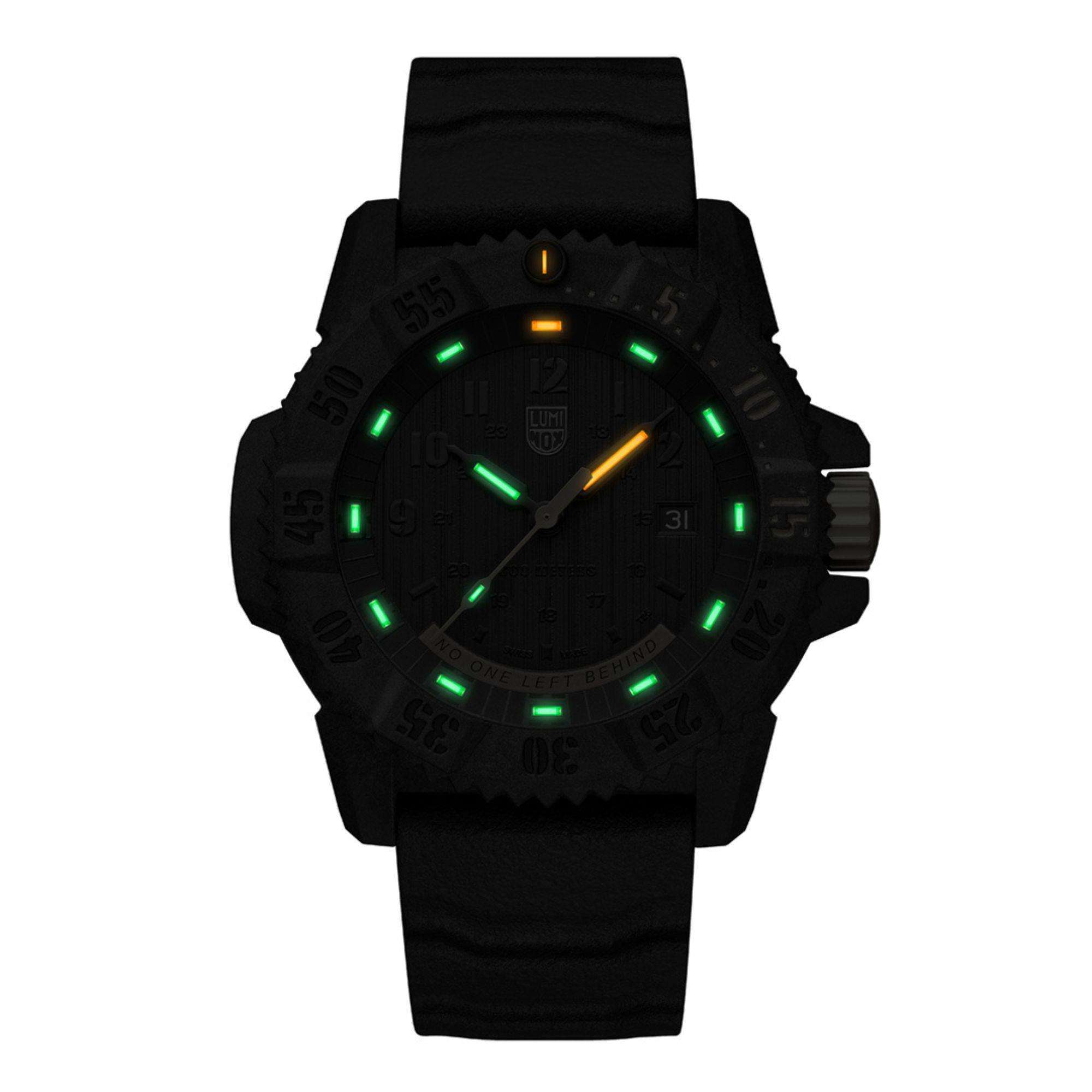 Luminox Master Carbon Seal 3800 Series Black Dial Grey Rubber Strap Men's Watch XS.3805.NOLB.SE