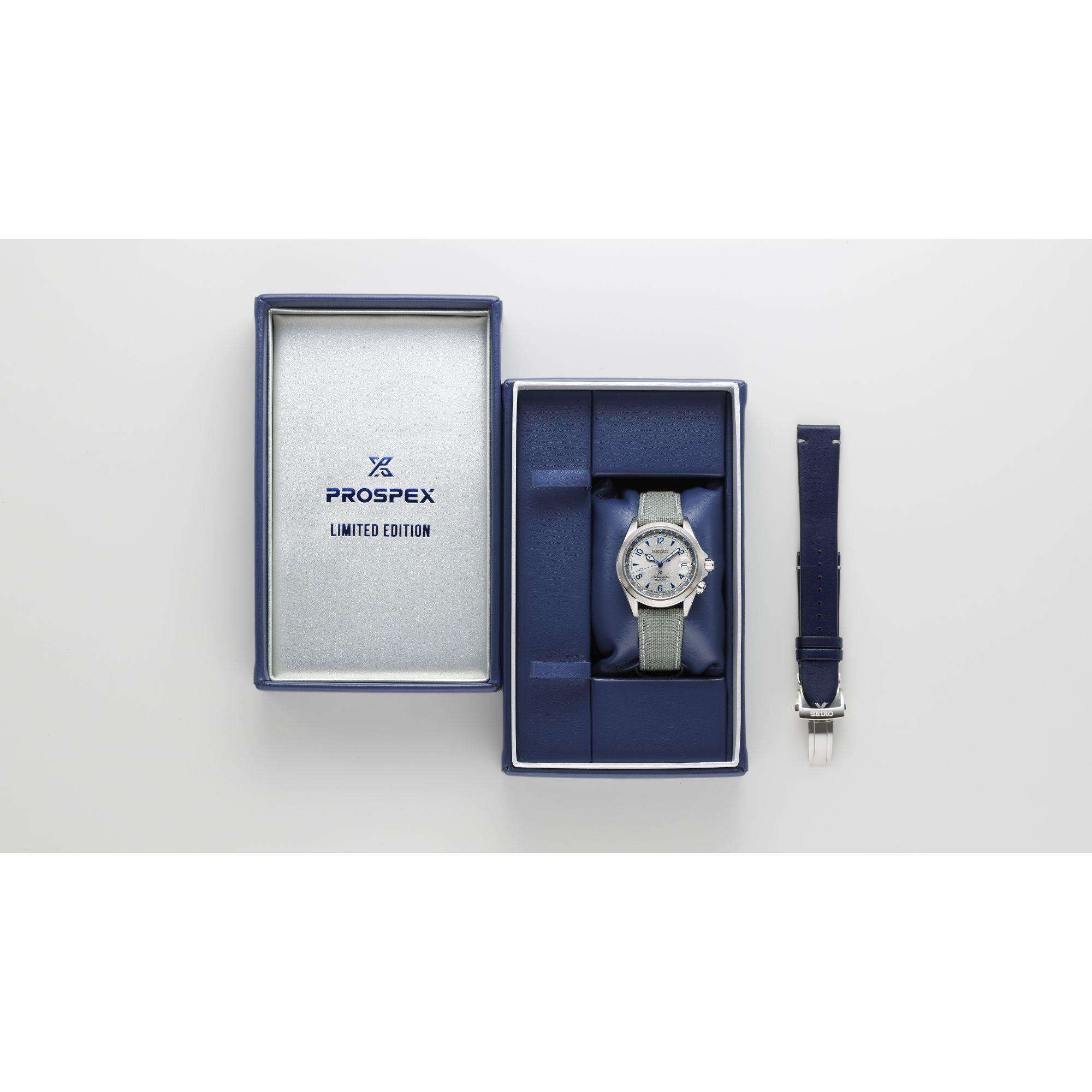 Seiko Prospex "Rock Face" European Limited Edition ‘Alpinist’ Grey Dial Stainless Steel Men's Watch SPB355J1