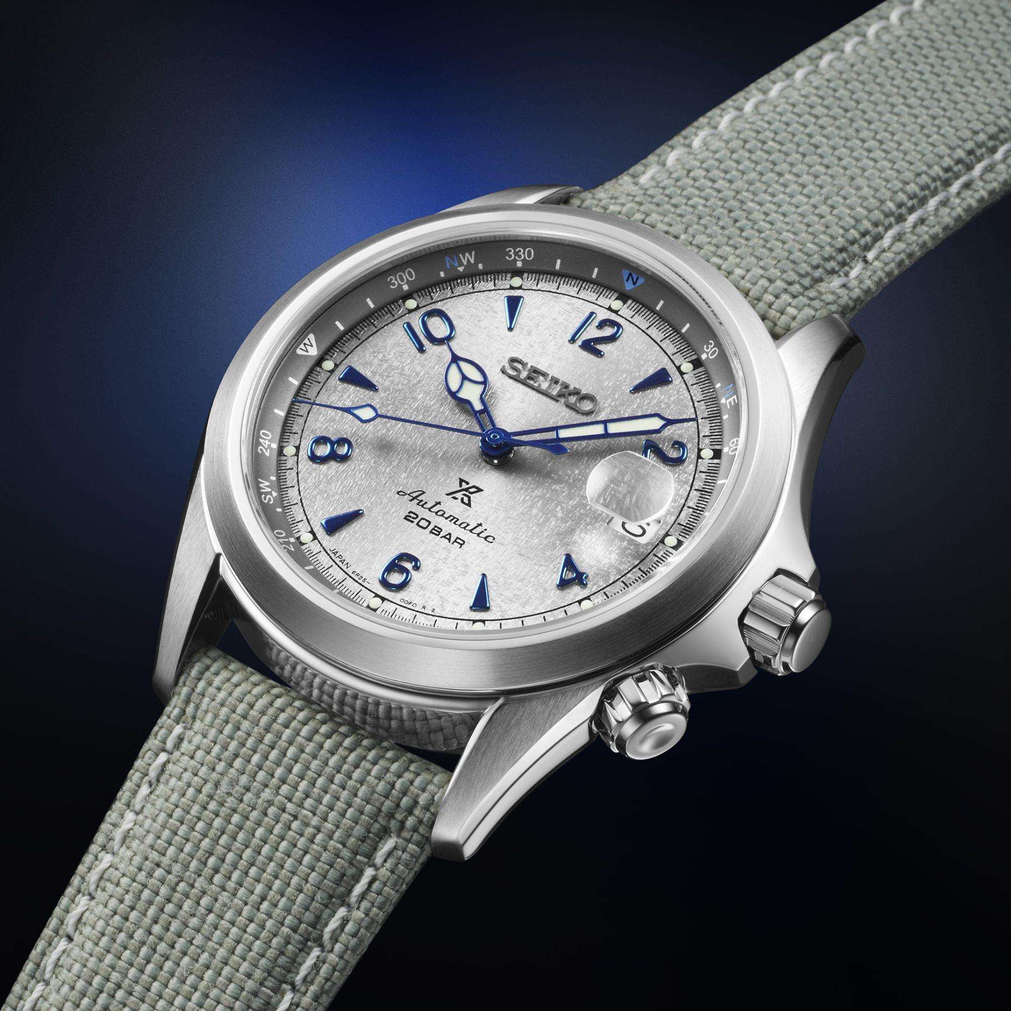 Seiko Prospex "Rock Face" European Limited Edition ‘Alpinist’ Grey Dial Stainless Steel Men's Watch SPB355J1