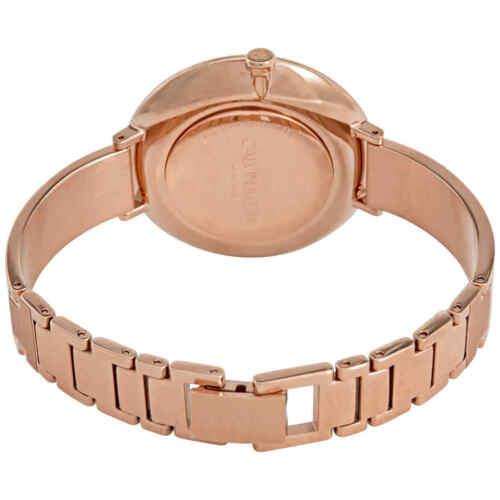 Calvin Klein Quartz White Dial Bronze Bracelet Ladies Watch K7A23646