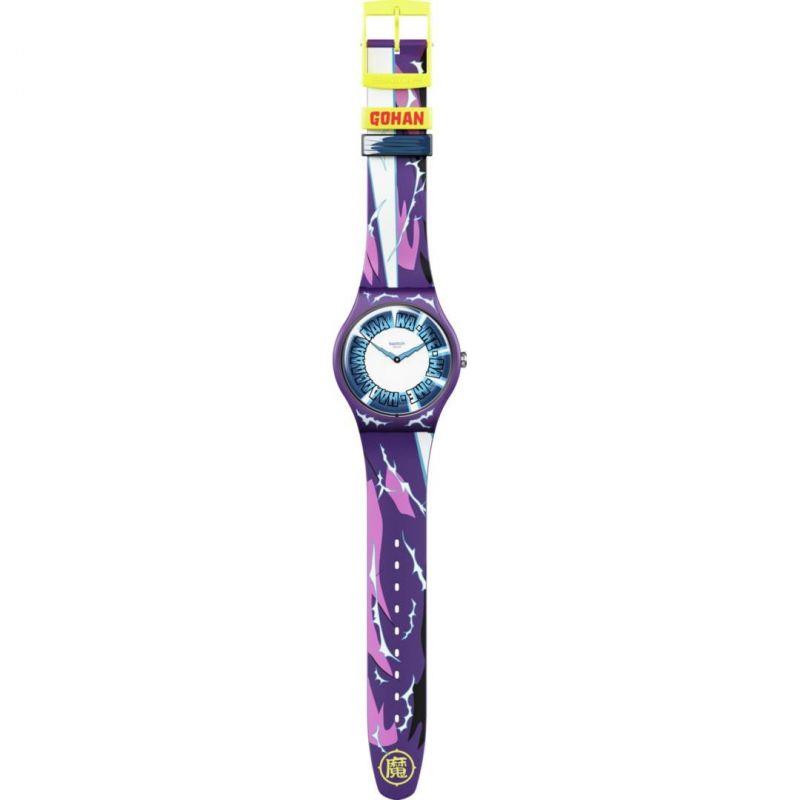 Swatch Dragon Ball Z Gohan Blue Dial Unisex Watch SUOZ345