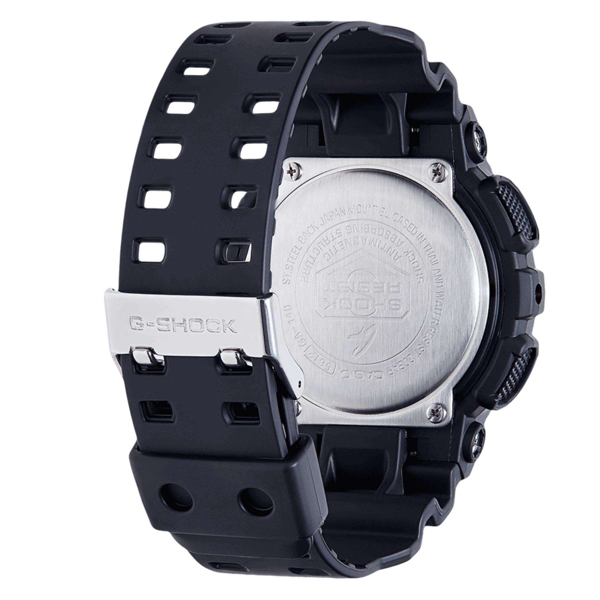 Casio G-Shock Analogue-Digital Black Dial Black Resin Strap Men's Watch GA-140-1A1ER