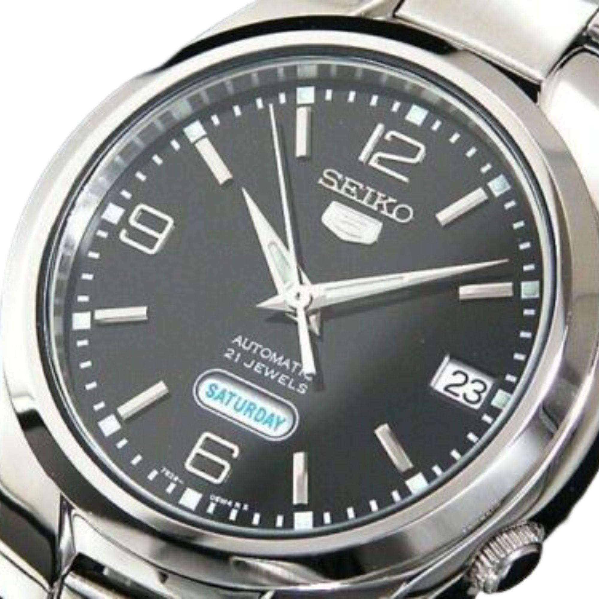 Seiko 5 Automatic Black Dial Stainless Steel Bracelet Men's Watch SNK623K1
