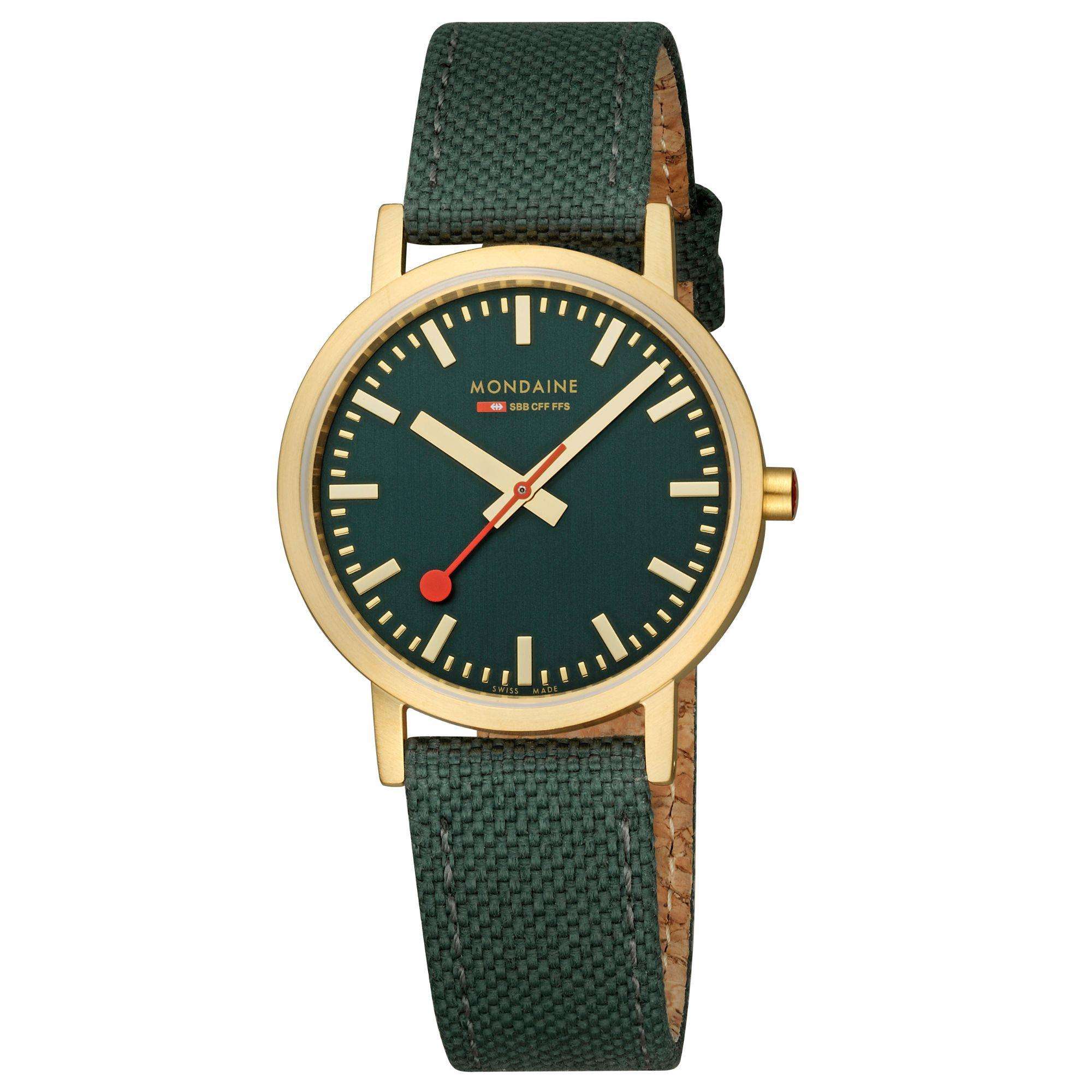 Mondaine Classic Forest Green Dial Unisex Watch A660.30314.60SBS