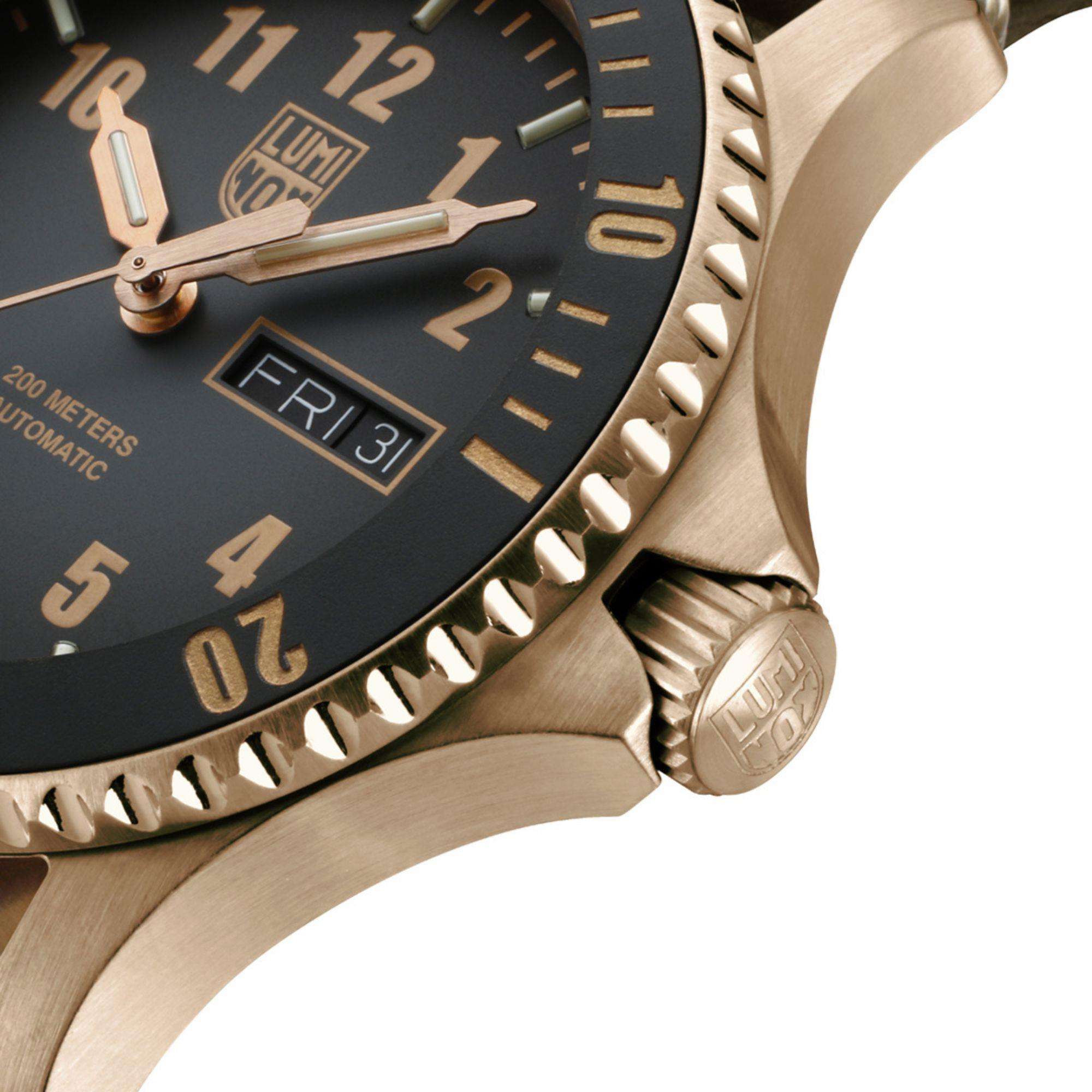 Luminox Sport Timer Black Dial Brown Leather Strap Limited Edition Men's Watch XS.0927