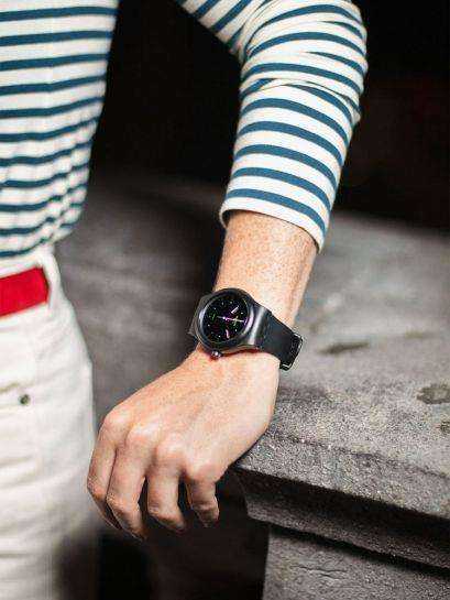 Swatch AM51 Automatic Black Dial Bio Sourced Strap Men's Watch SO30B400