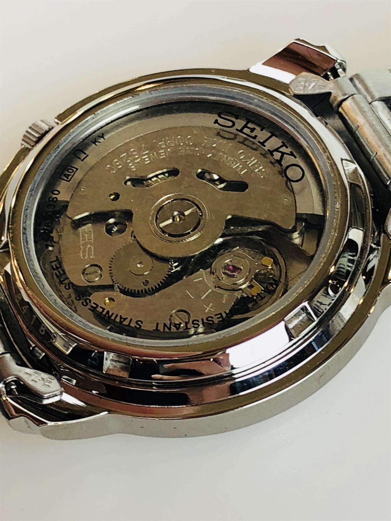 Seiko 5 Automatic Black Dial Stainless Steel Bracelet Men's Watch SNKK71K1