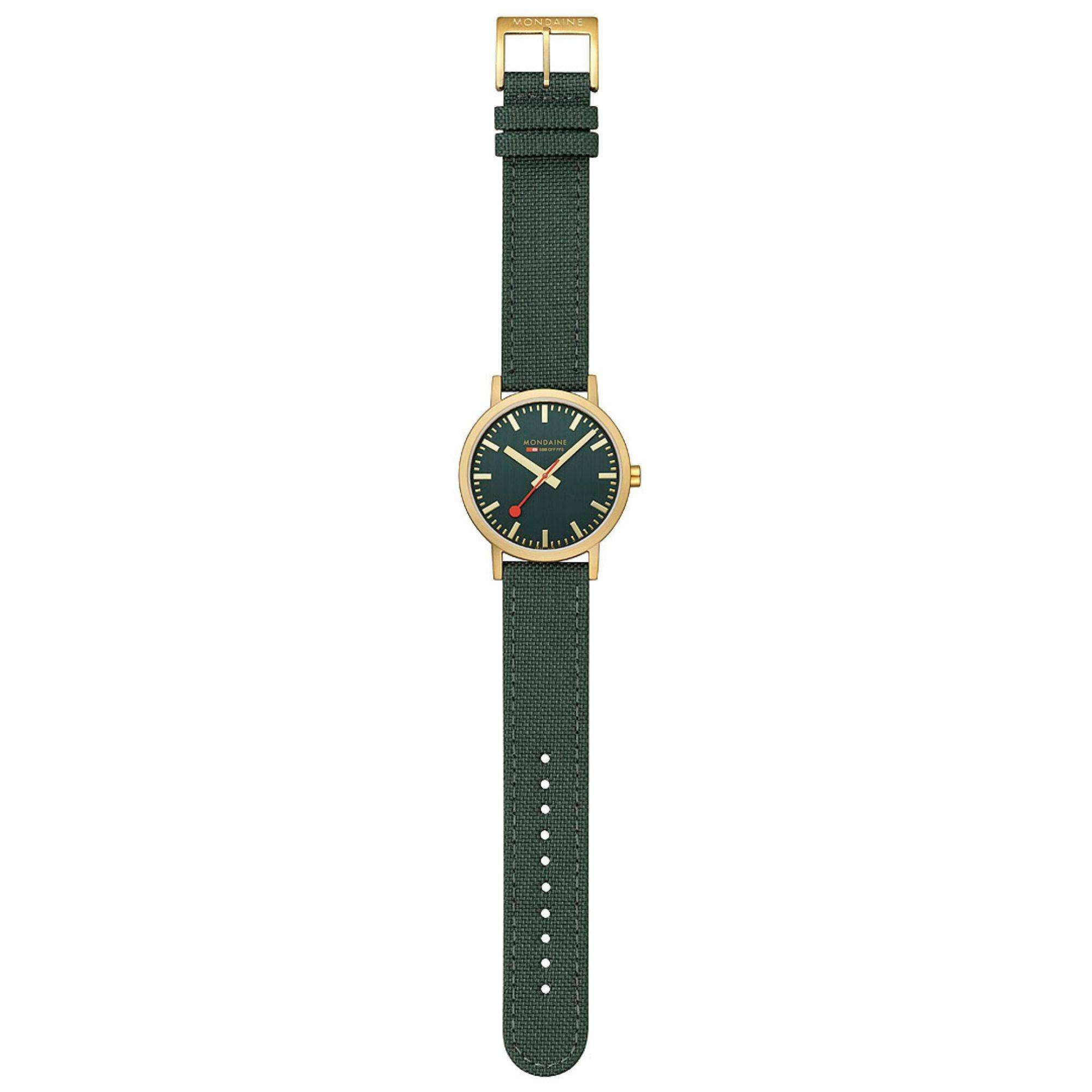 Mondaine Classic Green Dial Unisex Watch A660.30360.60SBS
