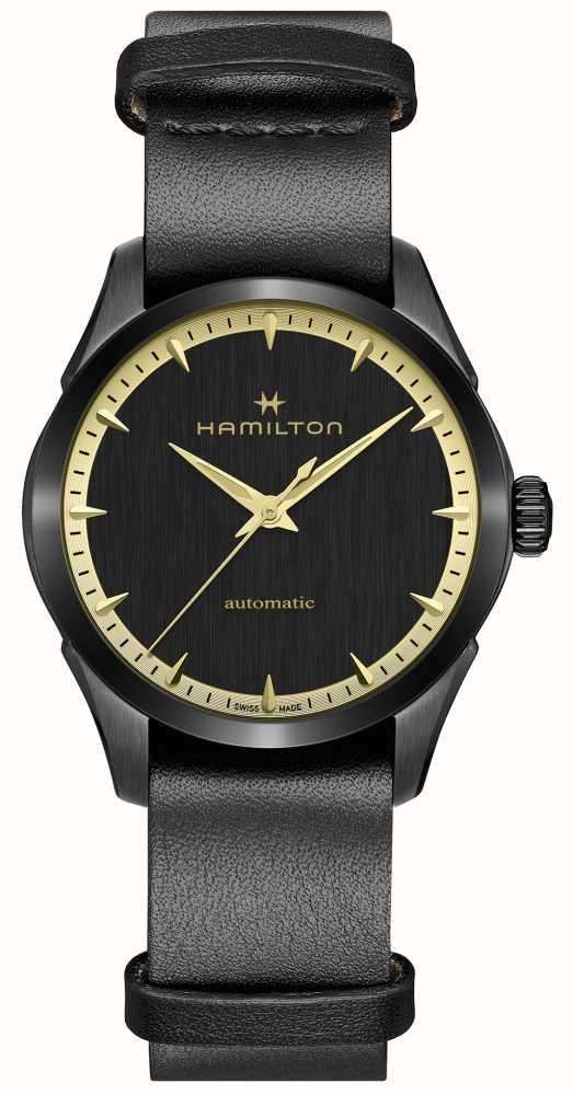 Hamilton Special Edition Black and Gold Jazzmaster Automatic Black Dial Unisex Watch H32255730