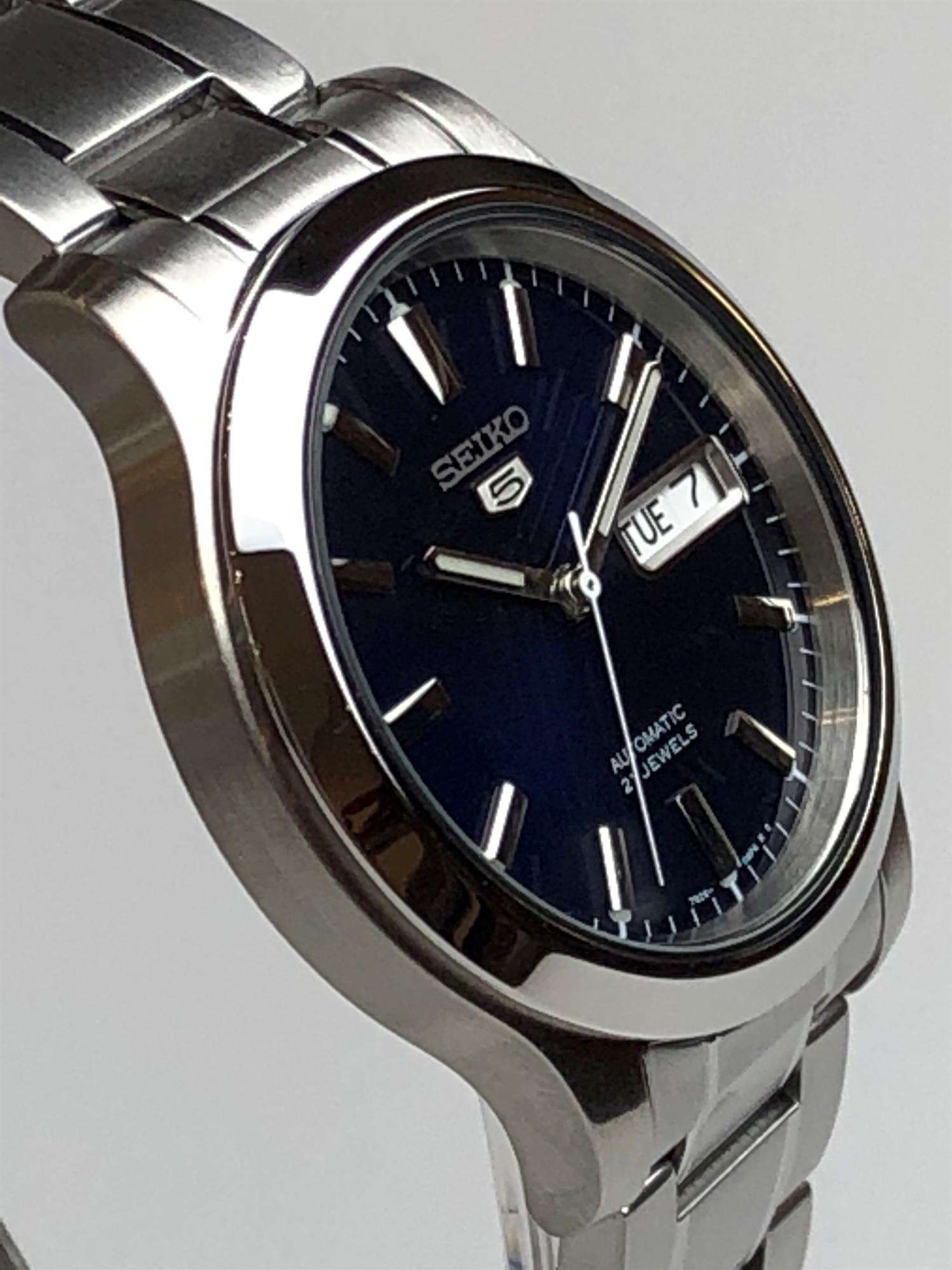 Seiko 5 Classic Automatic Blue Dial Steel Bracelet Men's Watch SNK793K1