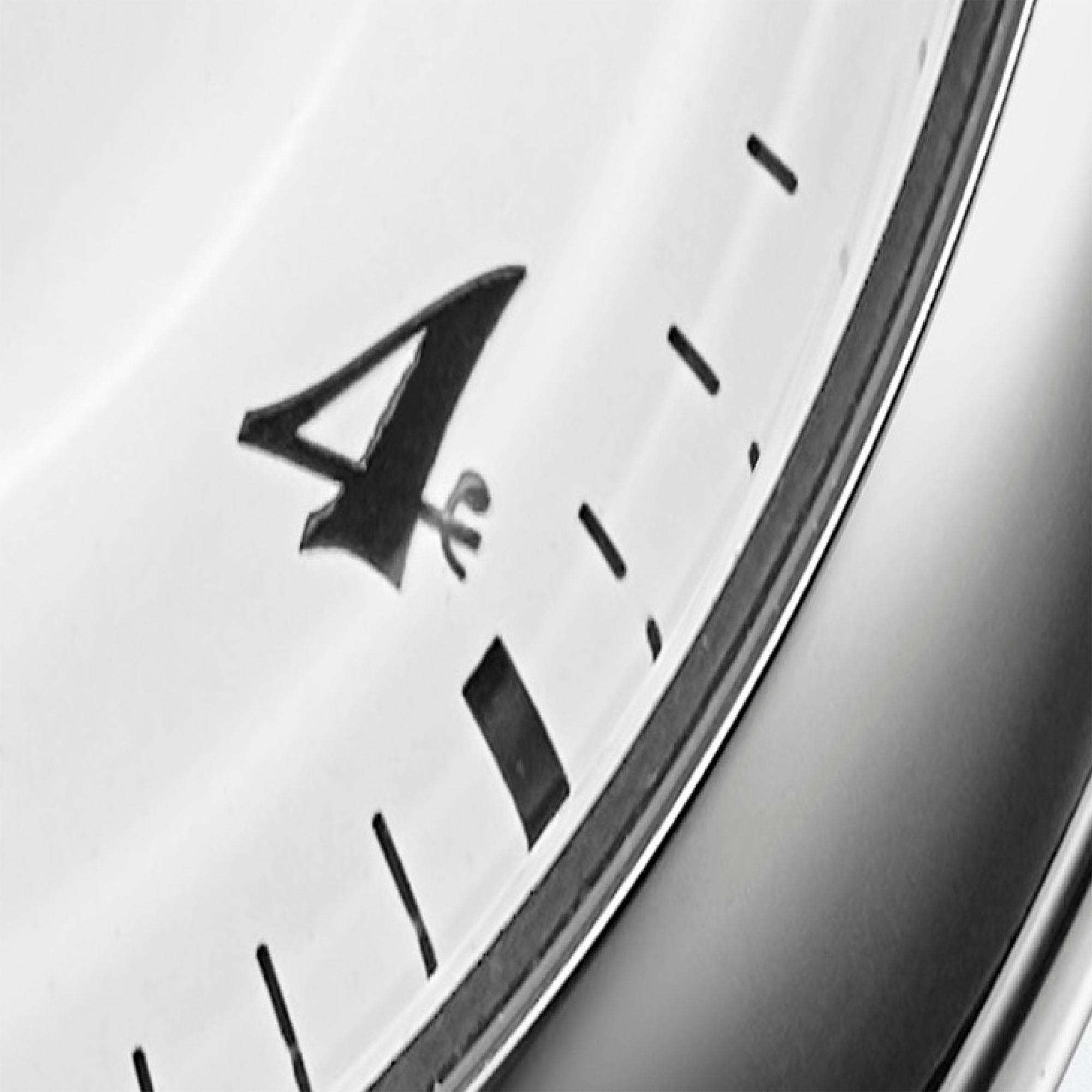 Seiko Presage Takumi 110th Anniversary "Laurel" White Dial Black Leather Strap Men's Watch SPB359J1