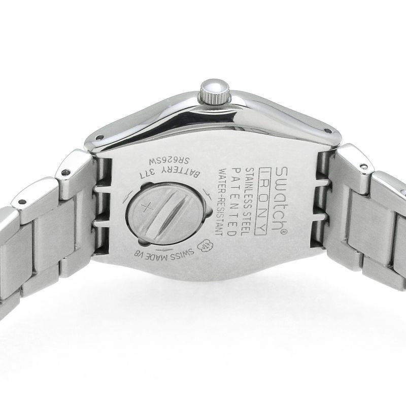 Swatch Middlesteel Irony Quartz Green Dial Stainless Steel Bracelet Ladies Watch YLS468G