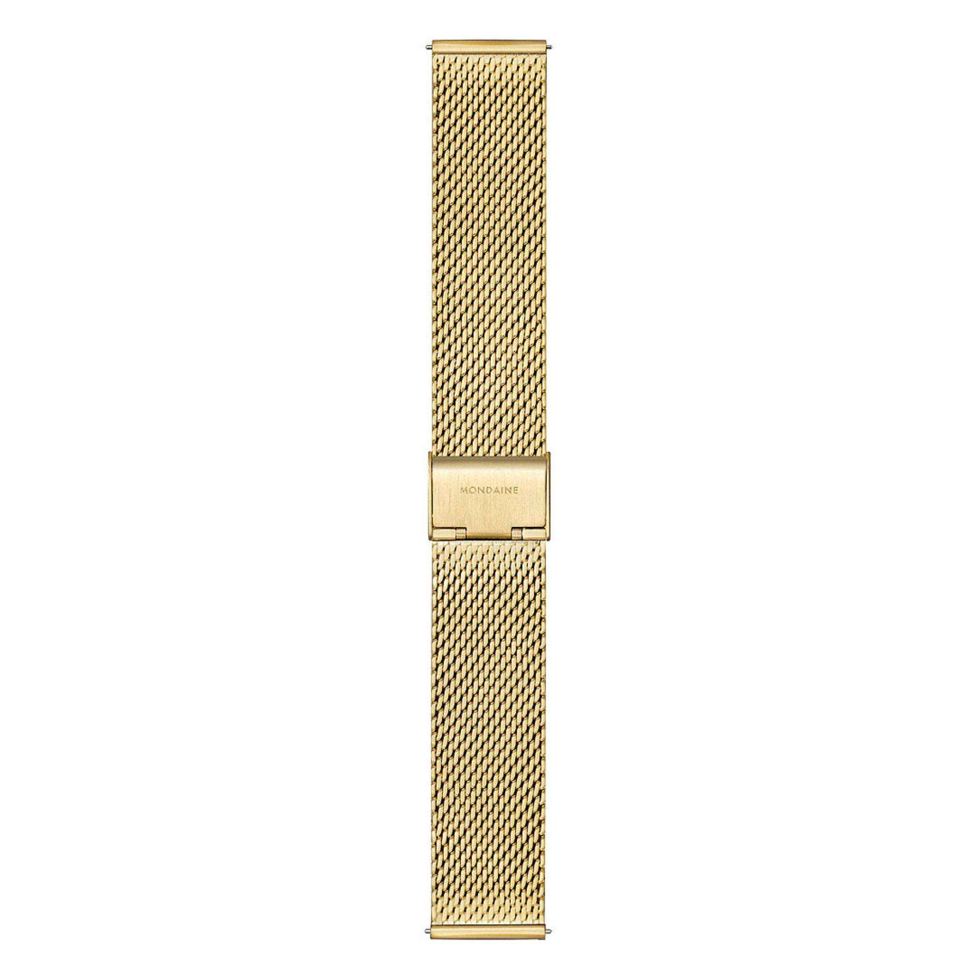 Mondaine Classic Grey Dial IP Gold Mesh Bracelet Unisex Watch A660.30360.80SBM