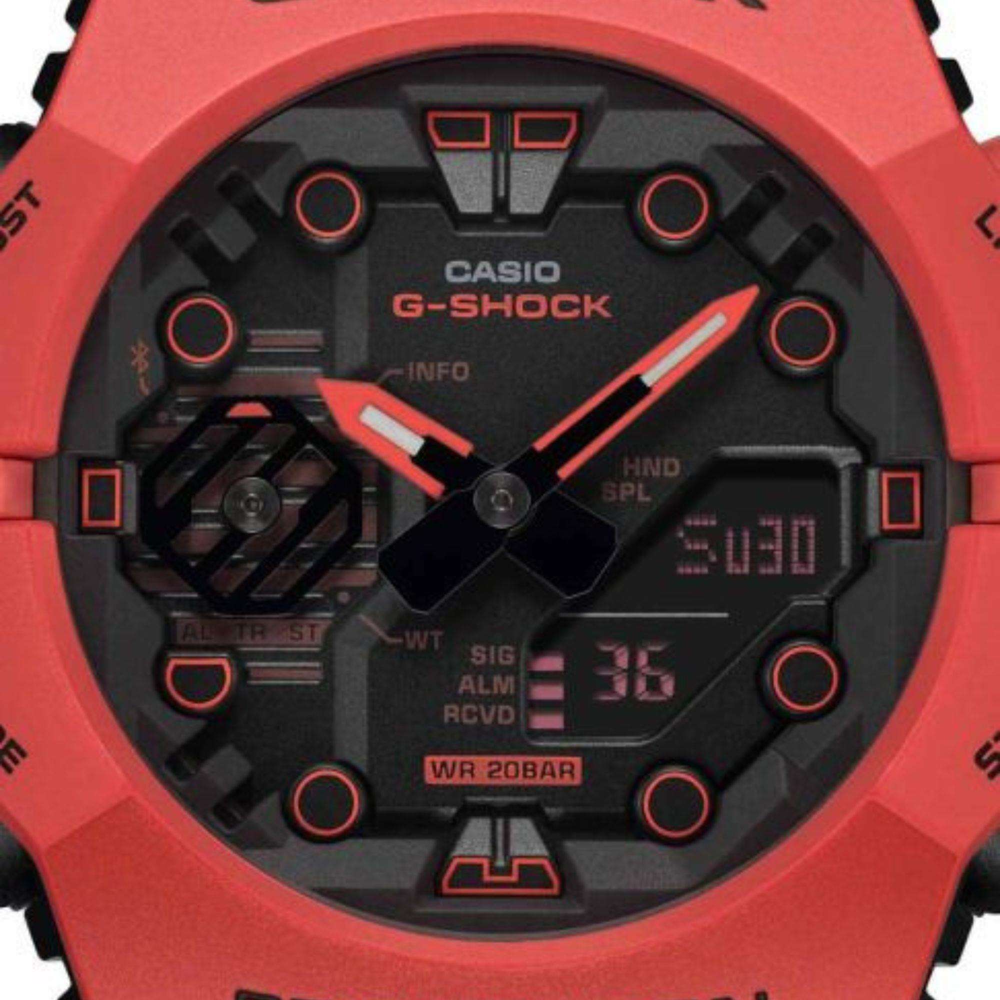 Casio G-Shock Red Integrated Bezel and Band GA-B001 Series GA-B001-4AER