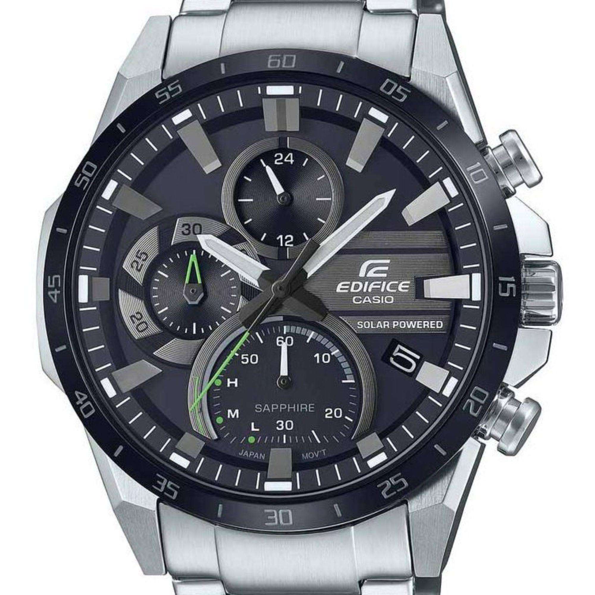 Casio Edifice Chronograph Black Dial Steel Bracelet EFS-S620DB-1AVUEF