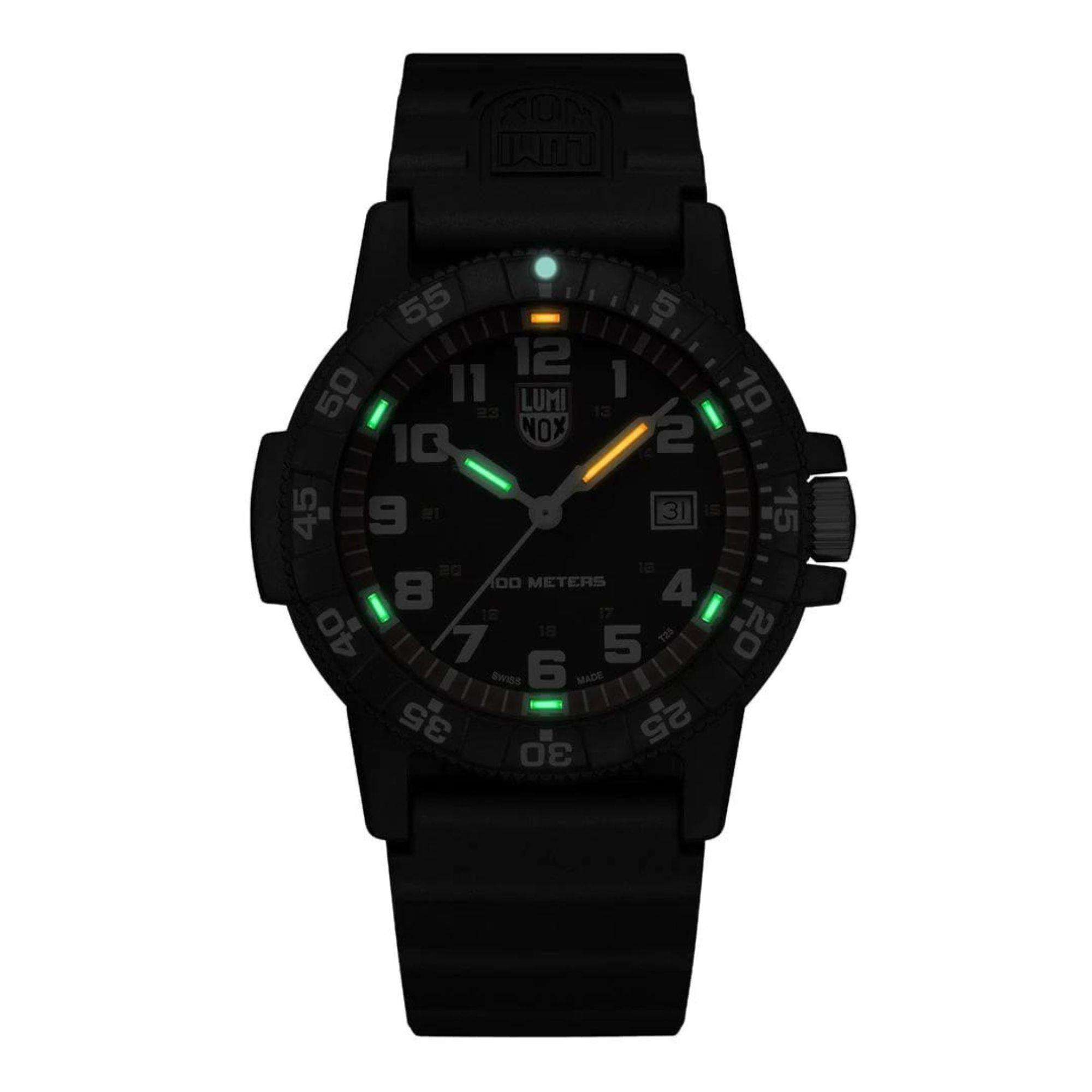 Luminox Leatherback Sea Turtle Giant Series Black Dial with Black PU Strap Mens Watch XS.0335