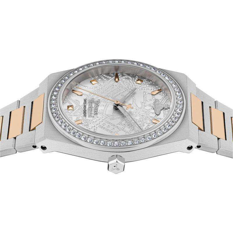 Vivienne Westwood Charterhouse Silver Pattern Ladies Bracelet Watch VV244WSSR