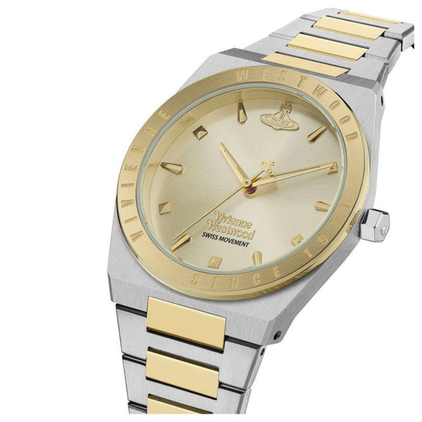 Vivienne Westwood Charterhouse Champagne Dial Two Tone Stainless Steel Bracelet Ladies Watch VV244CPSG