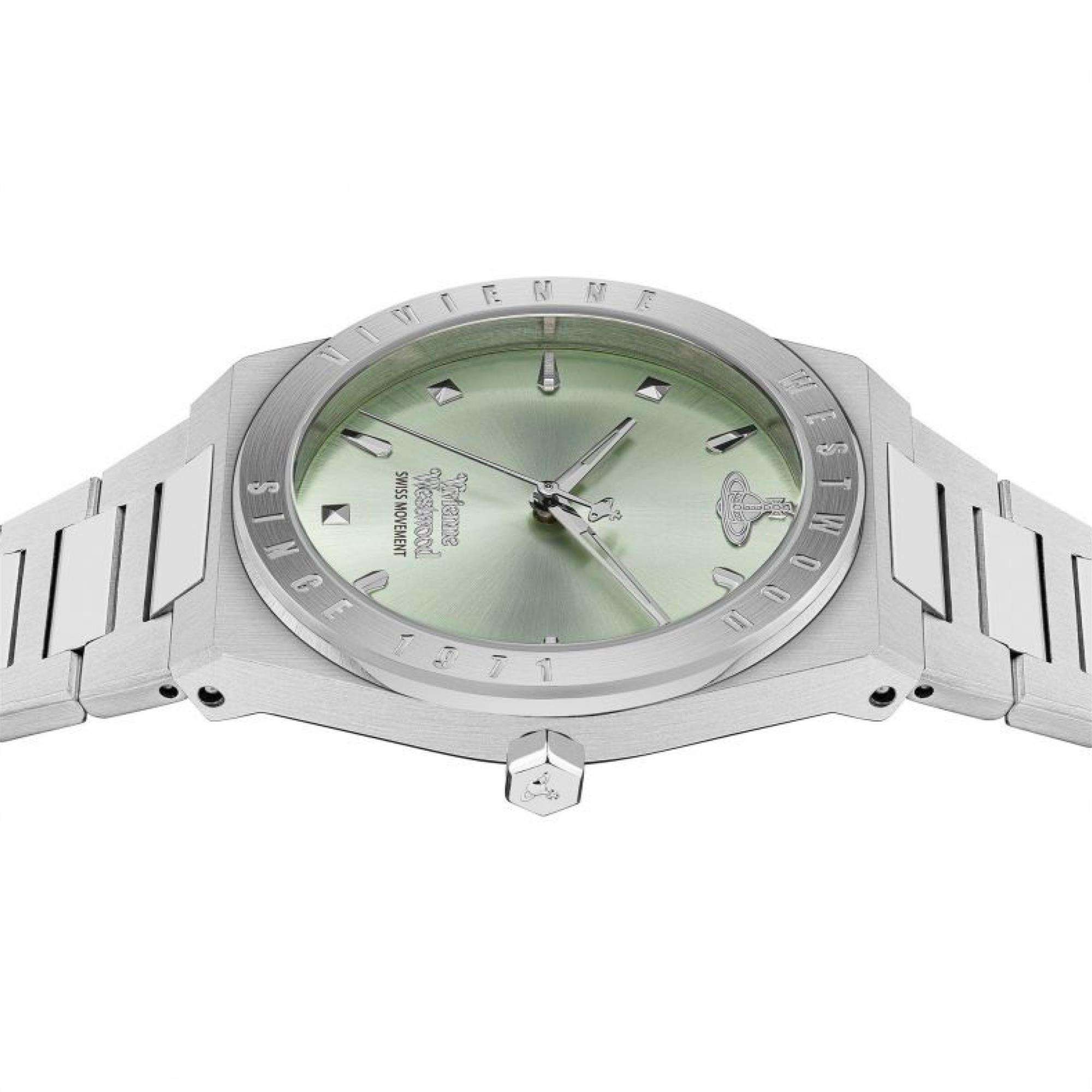 Vivienne Westwood Charterhouse Green Dial Stainless Steel Bracelet Ladies Watch VV244PGRSL