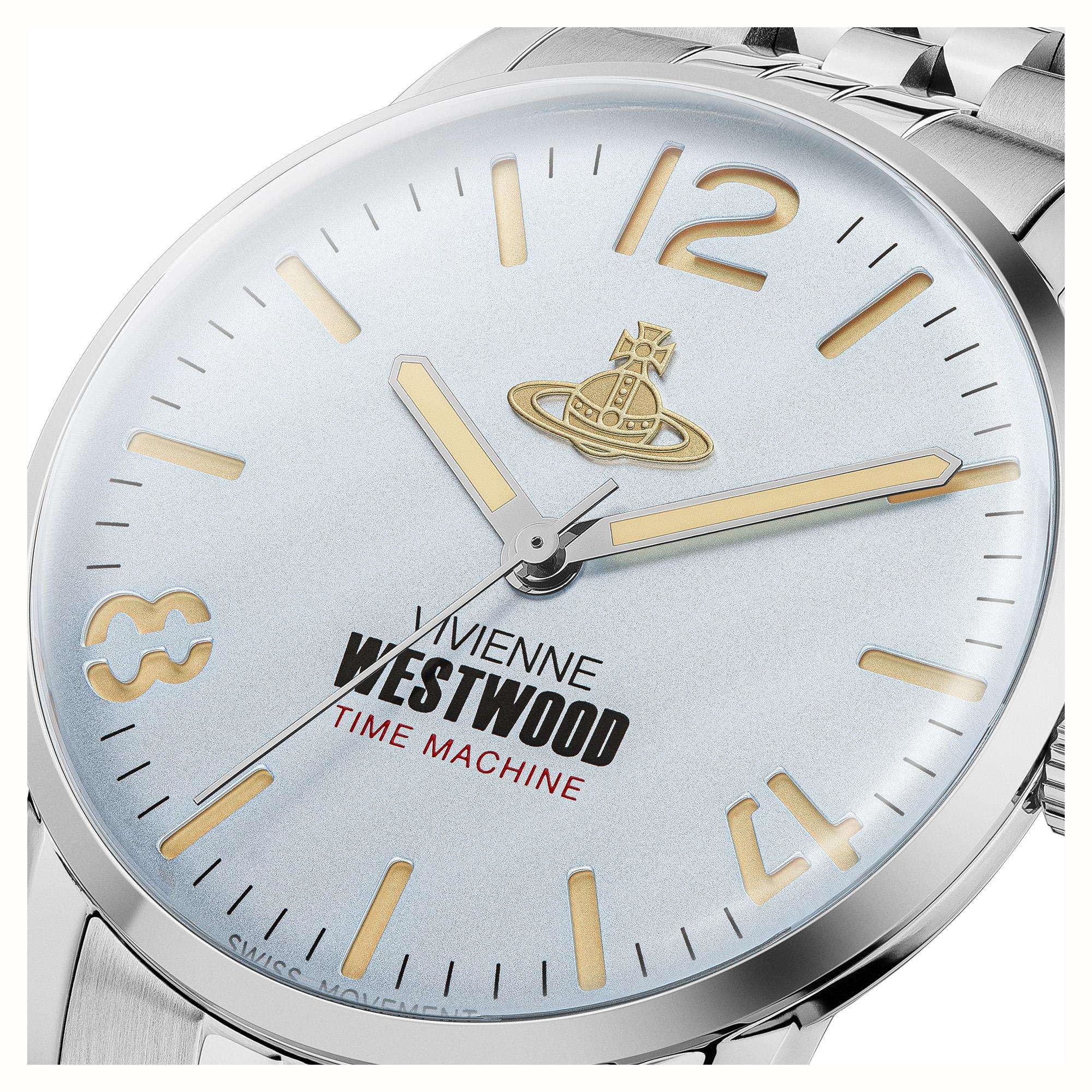 Vivienne Westwood Cadogan Blue Dial Stainless Steel Bracelet Men's Watch VV276LBLSL