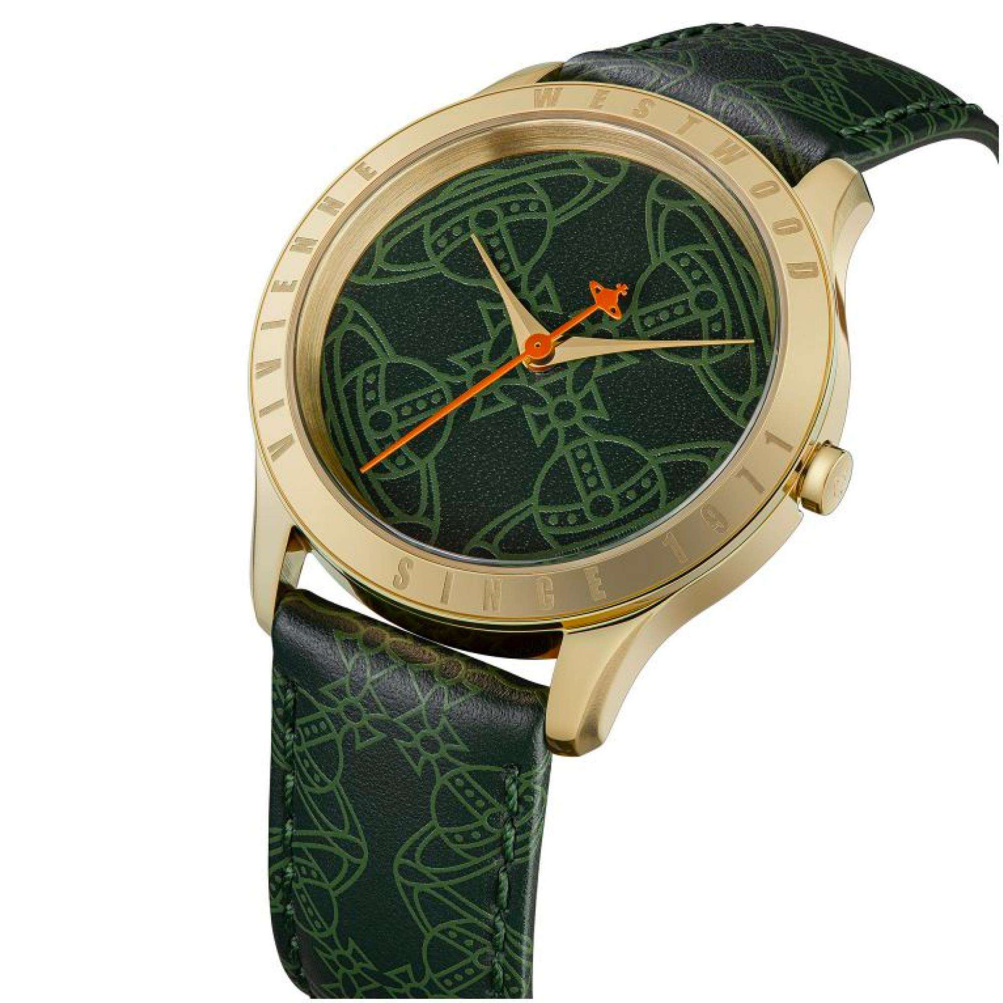 Vivienne Westwood Berkeley Green Dial Leather Strap Ladies Watch VV268GRGD