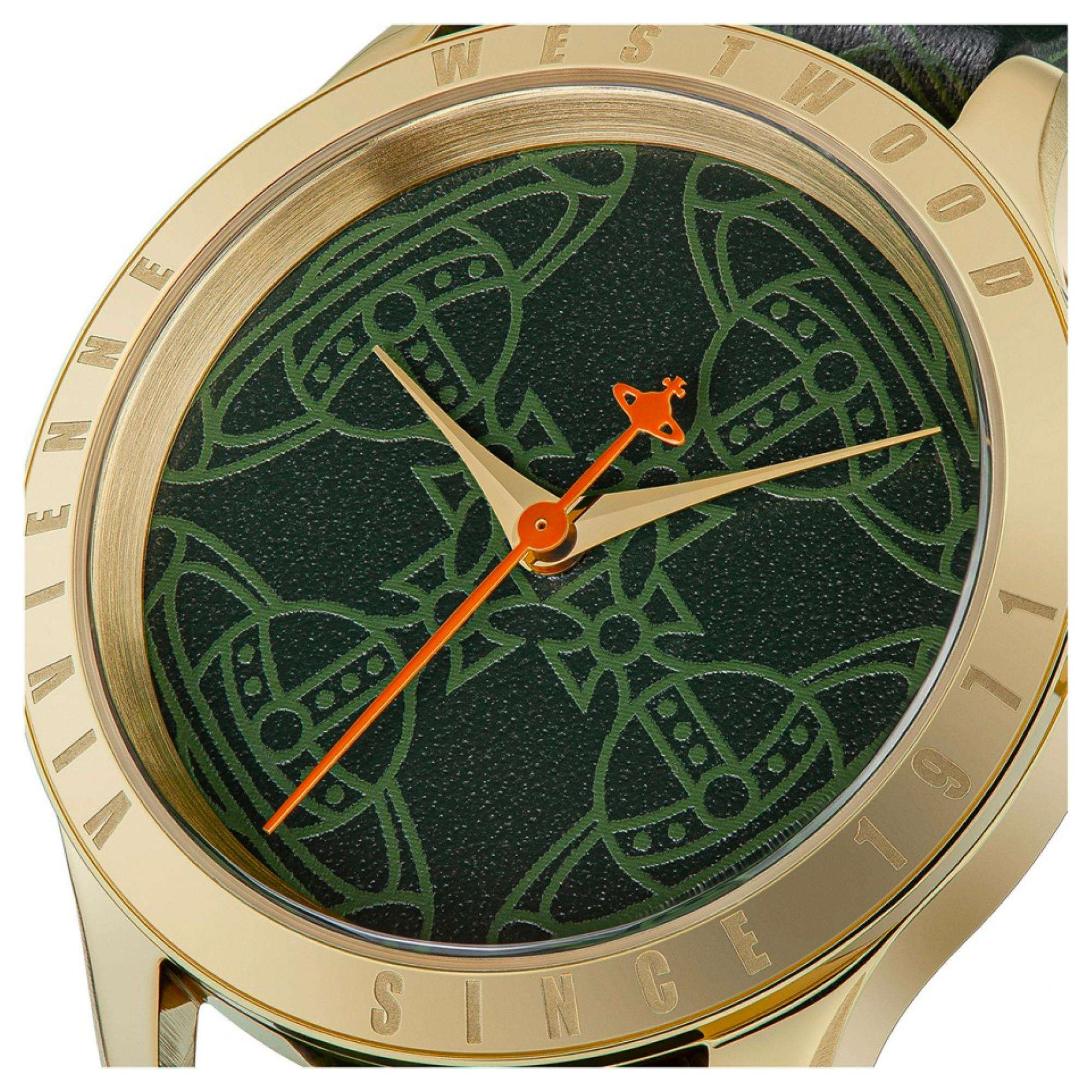 Vivienne Westwood Berkeley Green Dial Leather Strap Ladies Watch VV268GRGD
