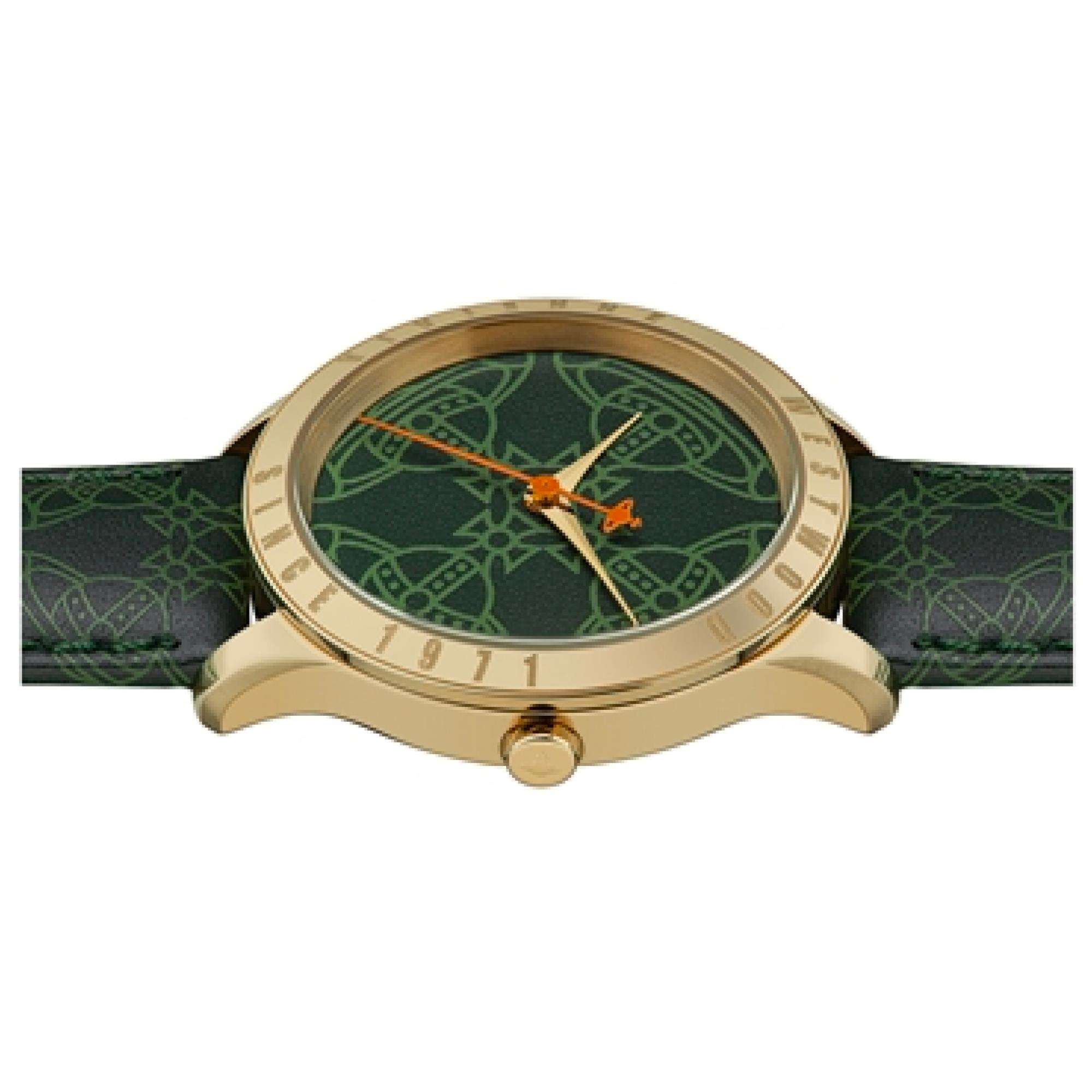 Vivienne Westwood Berkeley Green Dial Leather Strap Ladies Watch VV268GRGD