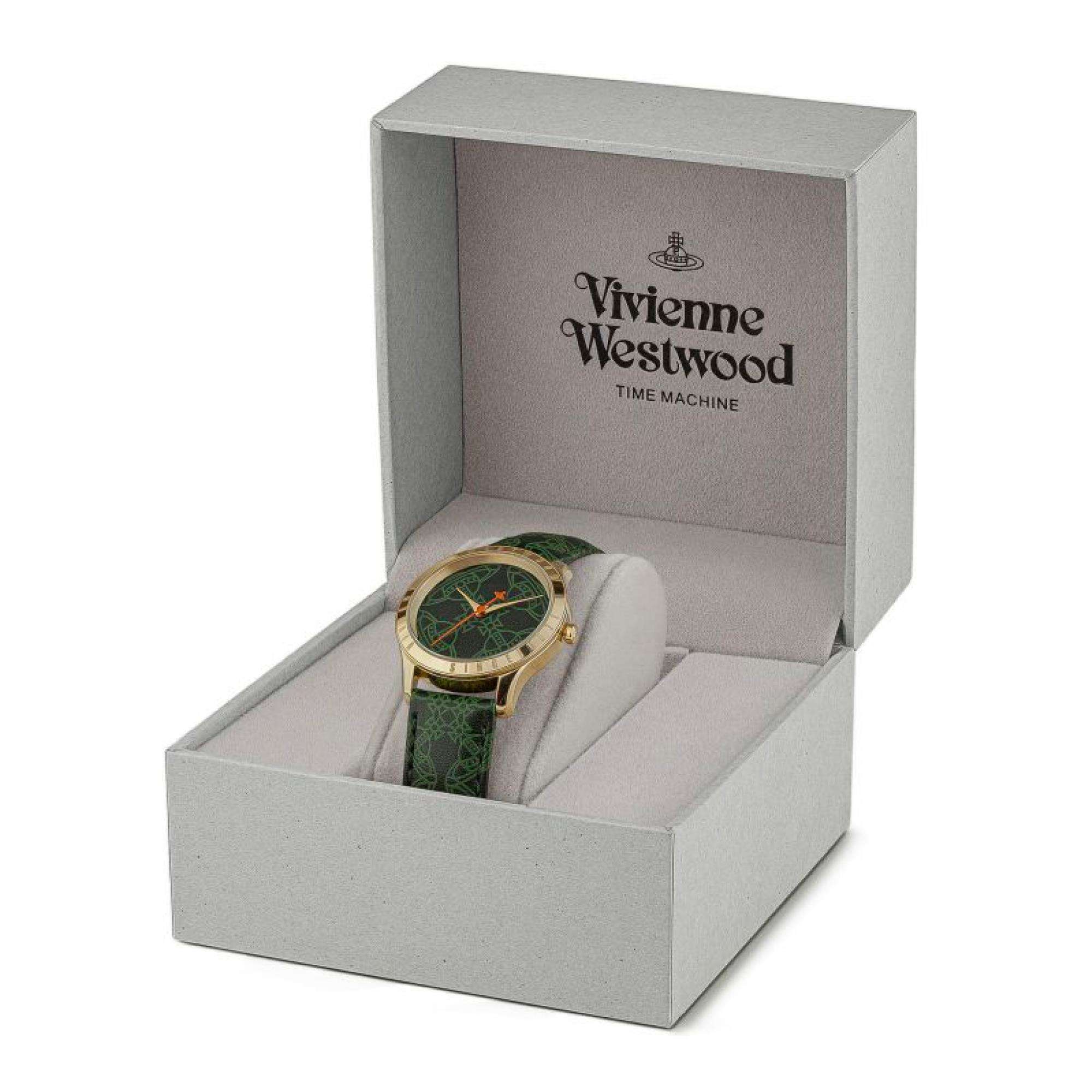 Vivienne Westwood Berkeley Green Dial Leather Strap Ladies Watch VV268GRGD