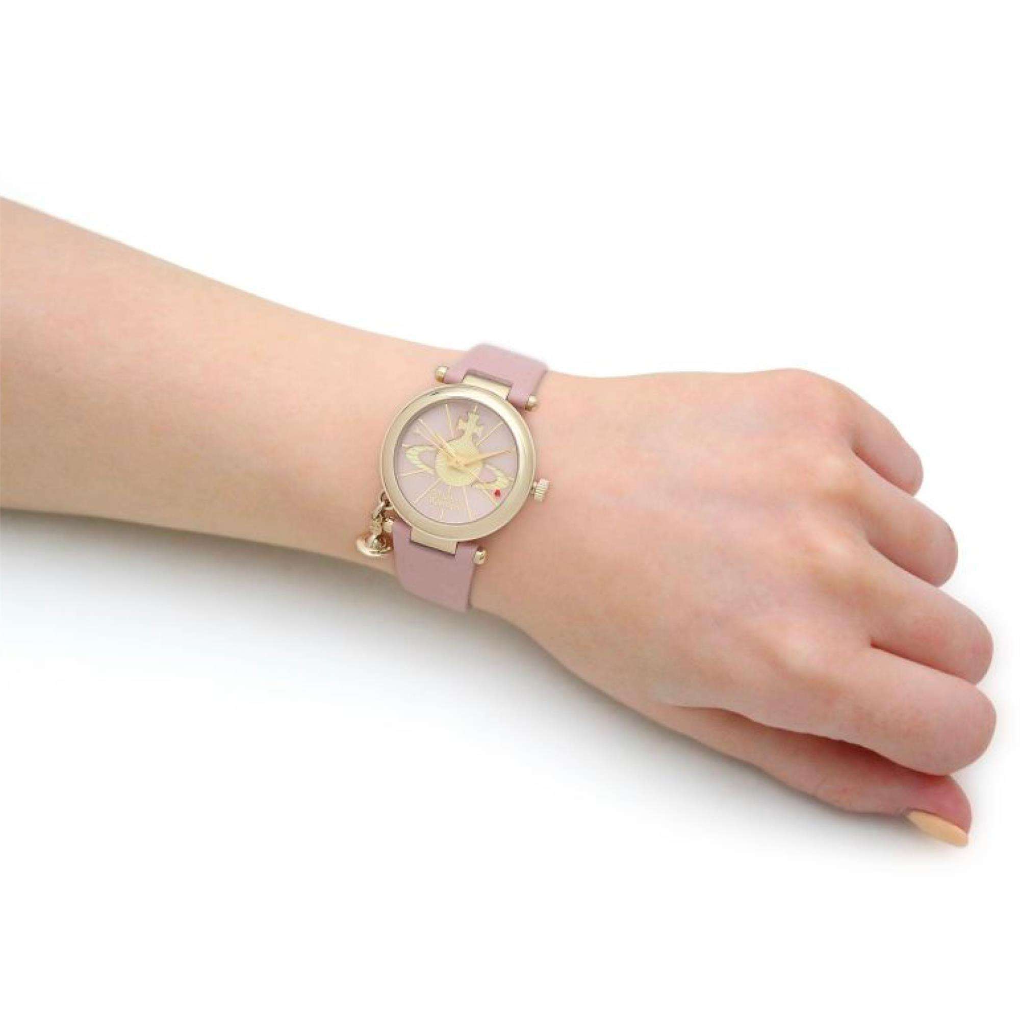 Vivienne Westwood Orb II 32mm Pink Dial Ladies Watch VV006PKPK