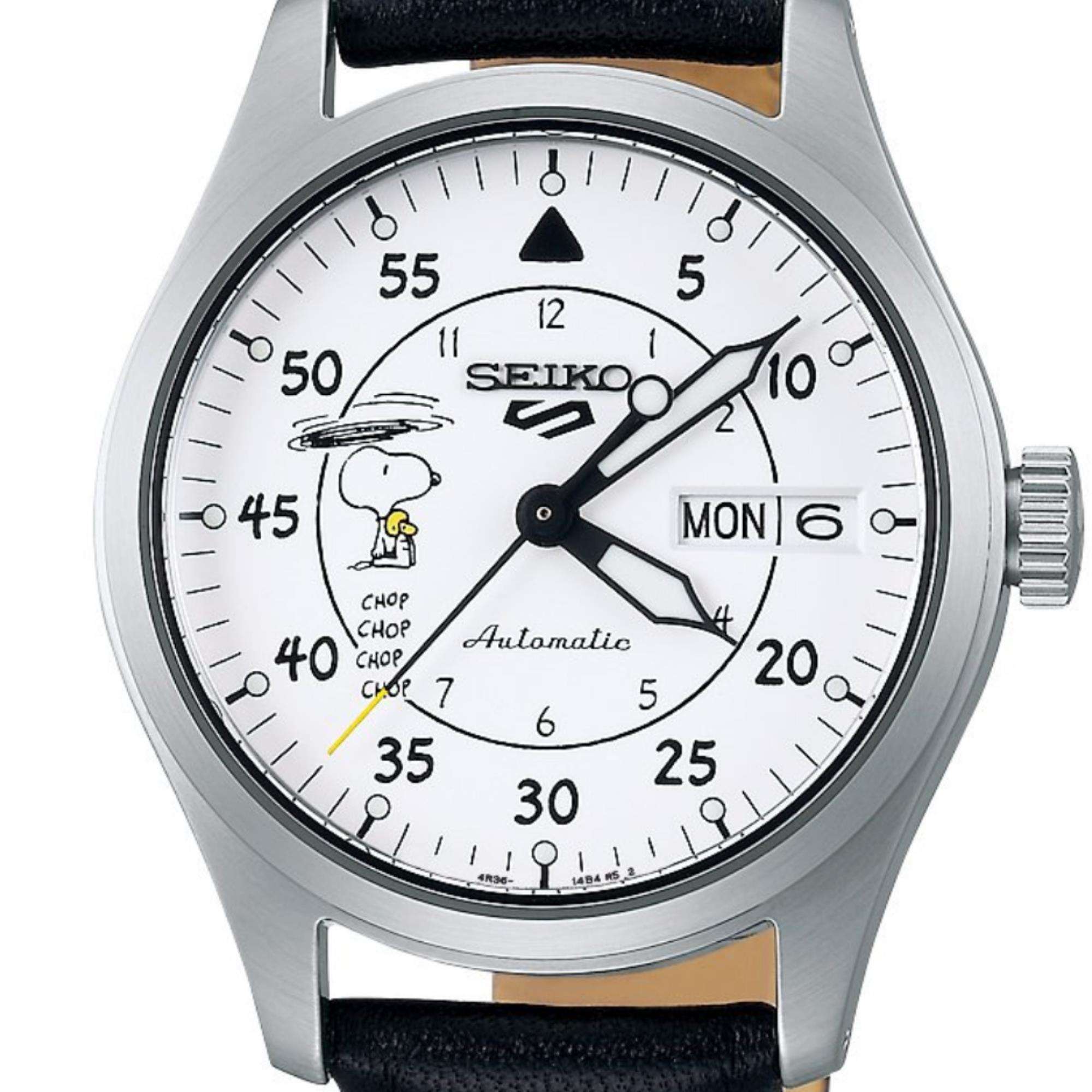 Seiko 5 Sports X Peanuts Parachute Limited Edition Automatic White Dial Watch SRPK27K1