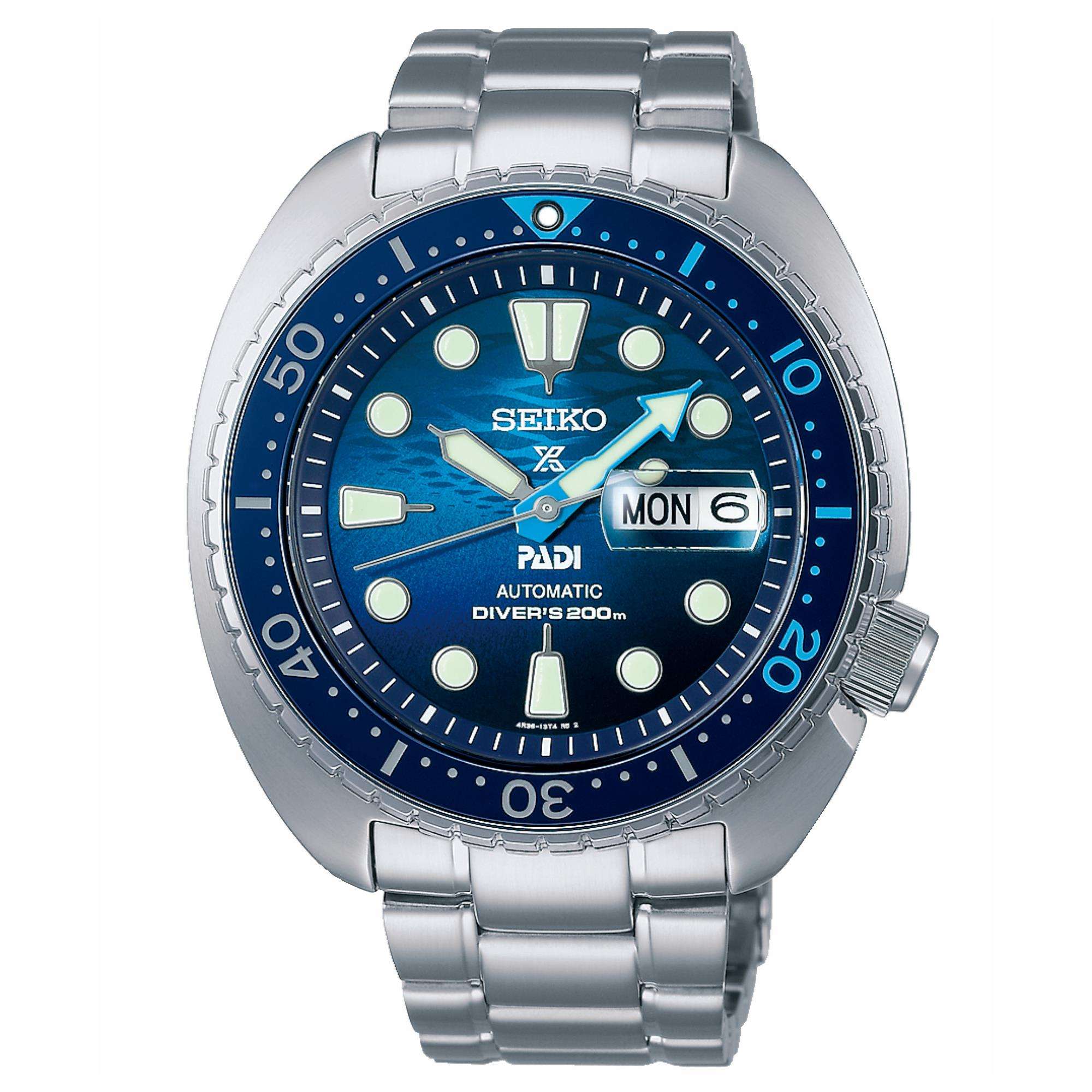 Seiko Prospex ‘Great  Blue’ King Turtle PADI Blue Dial Men's Watch SRPK01K1