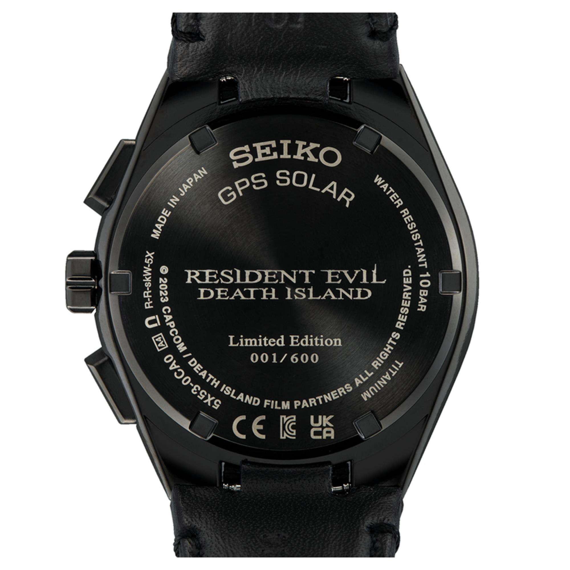 Seiko Astron Resident Evil Death Island ‘Leon’ Limited Edition (600 Pieces) Black Dial Men's Watch SSH131J1