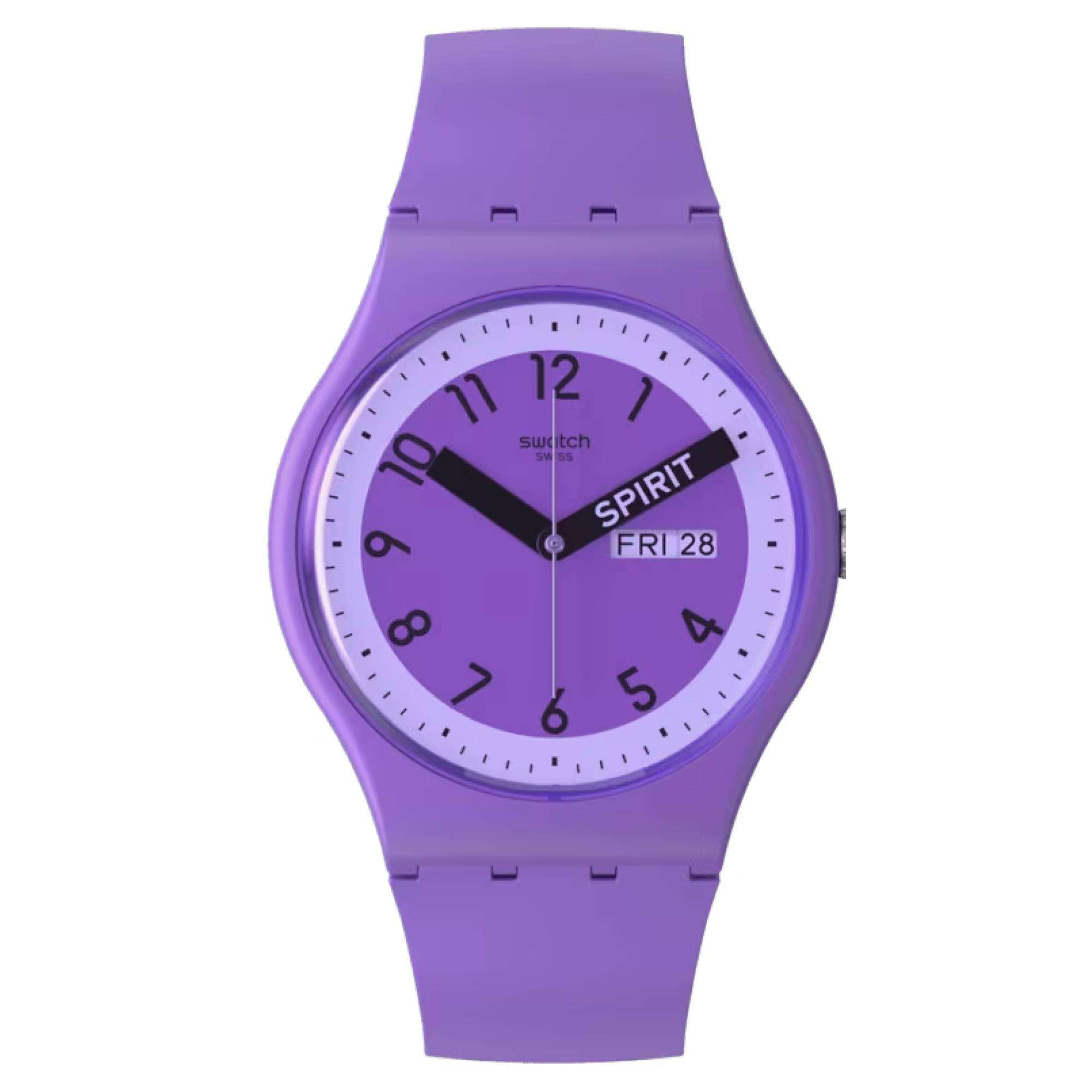 Swatch Pride Spirit 'Proudly Violet' Quartz Purple Dial Watch SO29V700