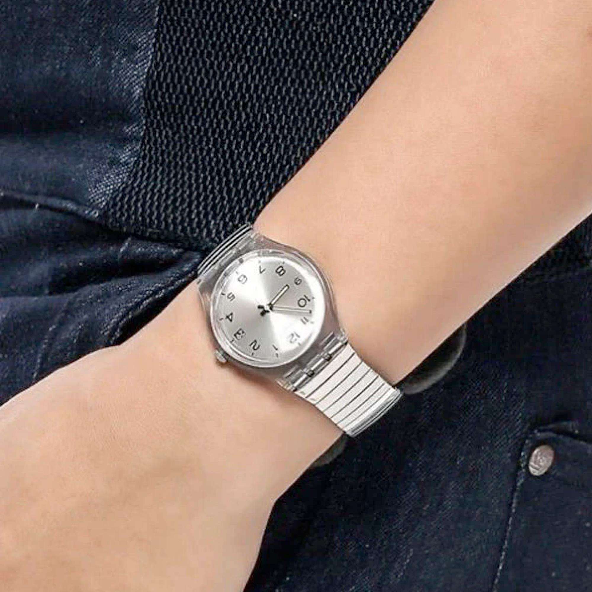 Swatch Original Gent Silverall Quartz Watch GM416A