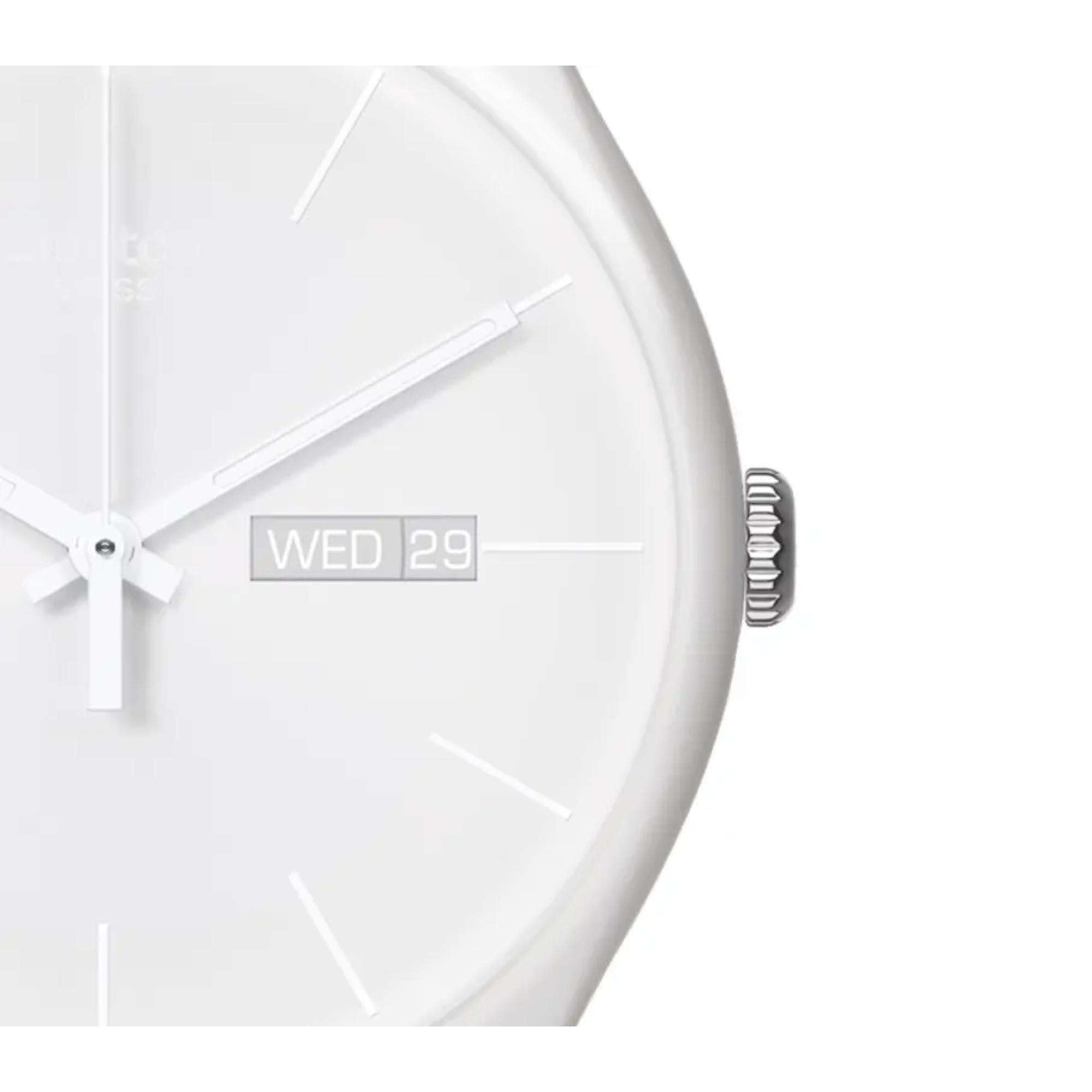 Swatch New Gent 'White Rebel Again' Quartz Watch SO29W704