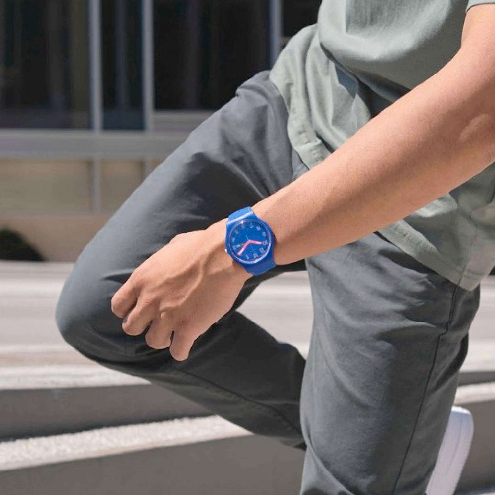 Swatch The January Collection 'Cobalt Disco' Quartz Watch SO29N705