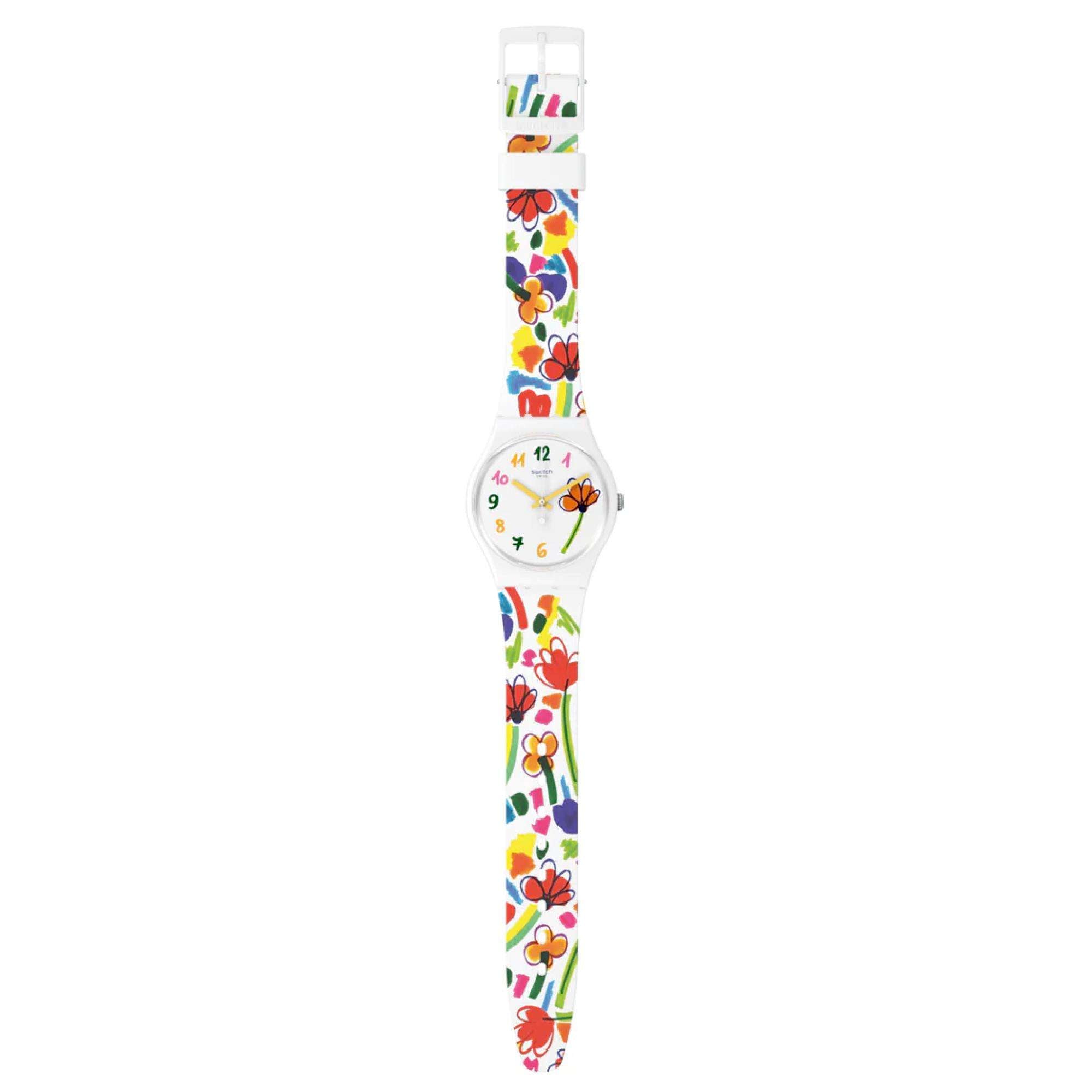 Swatch The March Collection FLOWERZ Quartz Unisex Watch SO28W108
