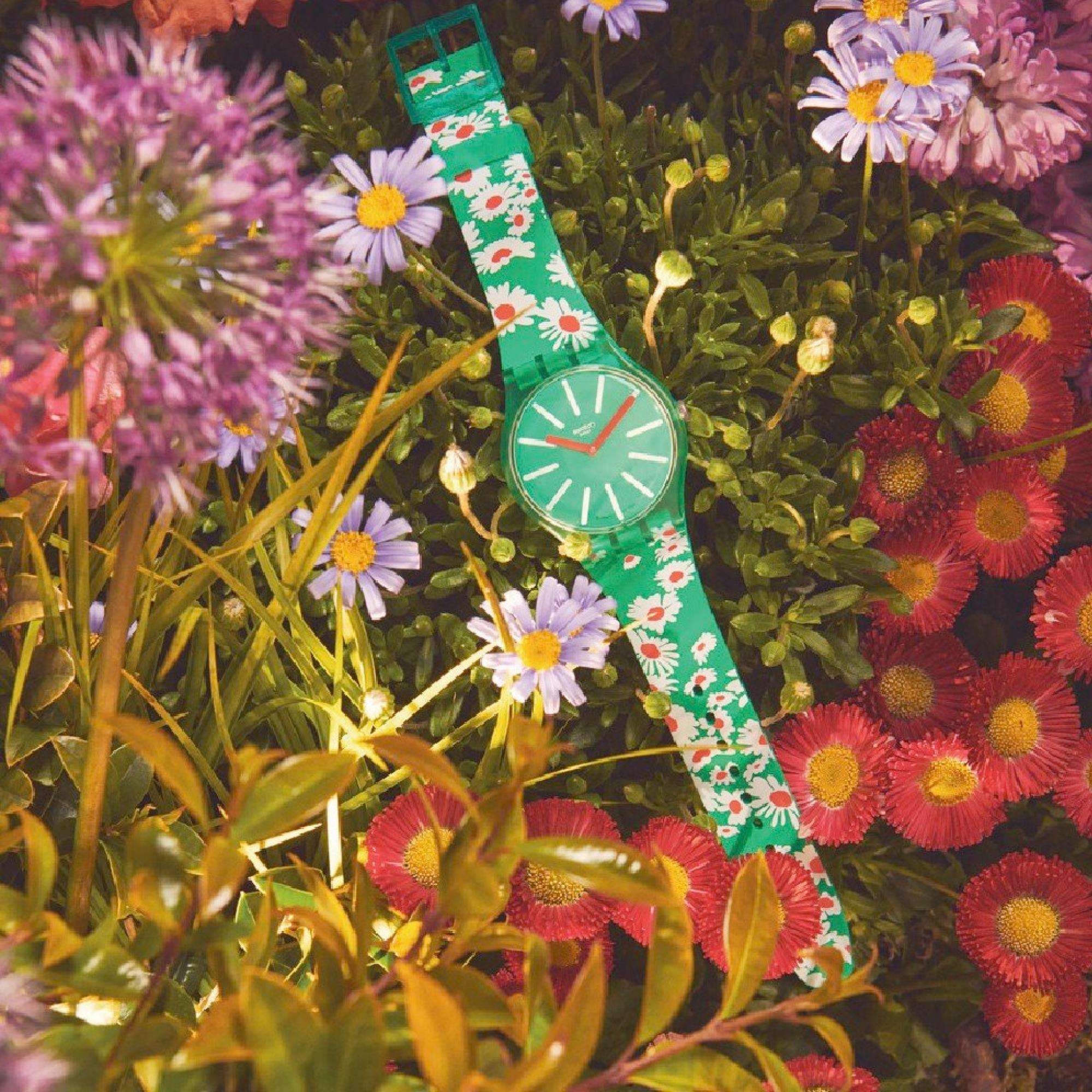 Swatch The January Collection 'Meadow Flowers' Quartz Ladies Watch SO29G104
