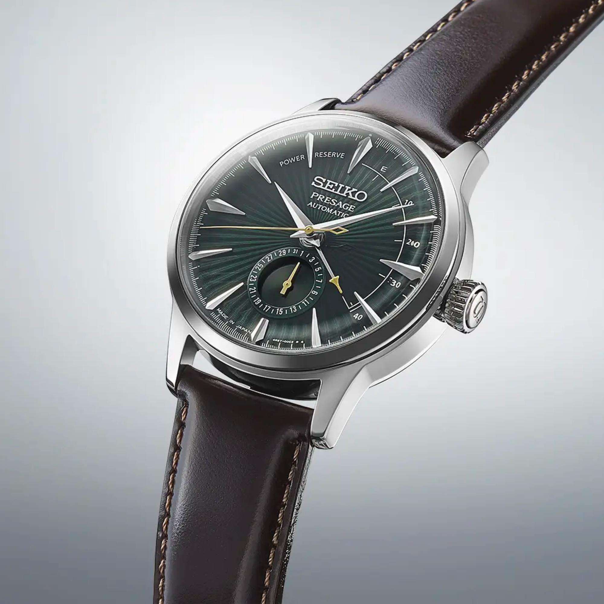 Seiko Presage Cocktail Time 'Midnight Mockingbird' Green Dial Men's Watch SSA459J1