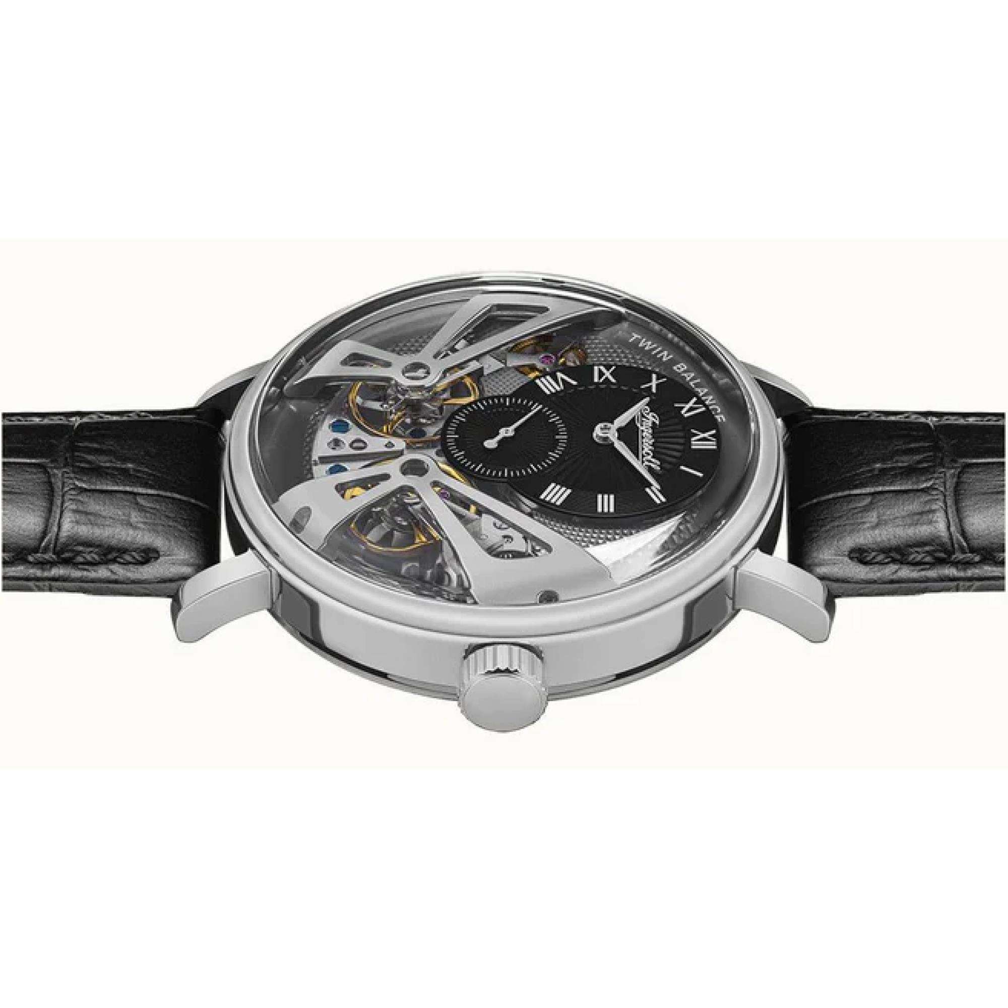 Ingersoll The Tennessee 1892 Automatic Men's Watch Grey Dial Black Leather Strap I13103