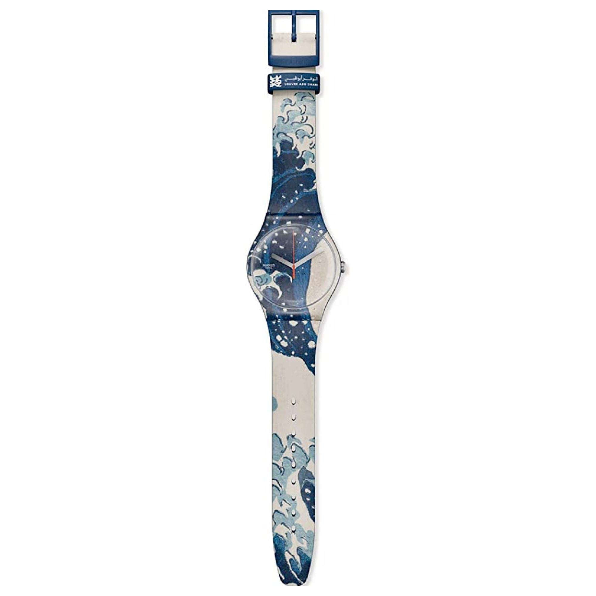 Swatch Art Journey The Great Wave Off Kanawaga Quartz Watch SUOZ351