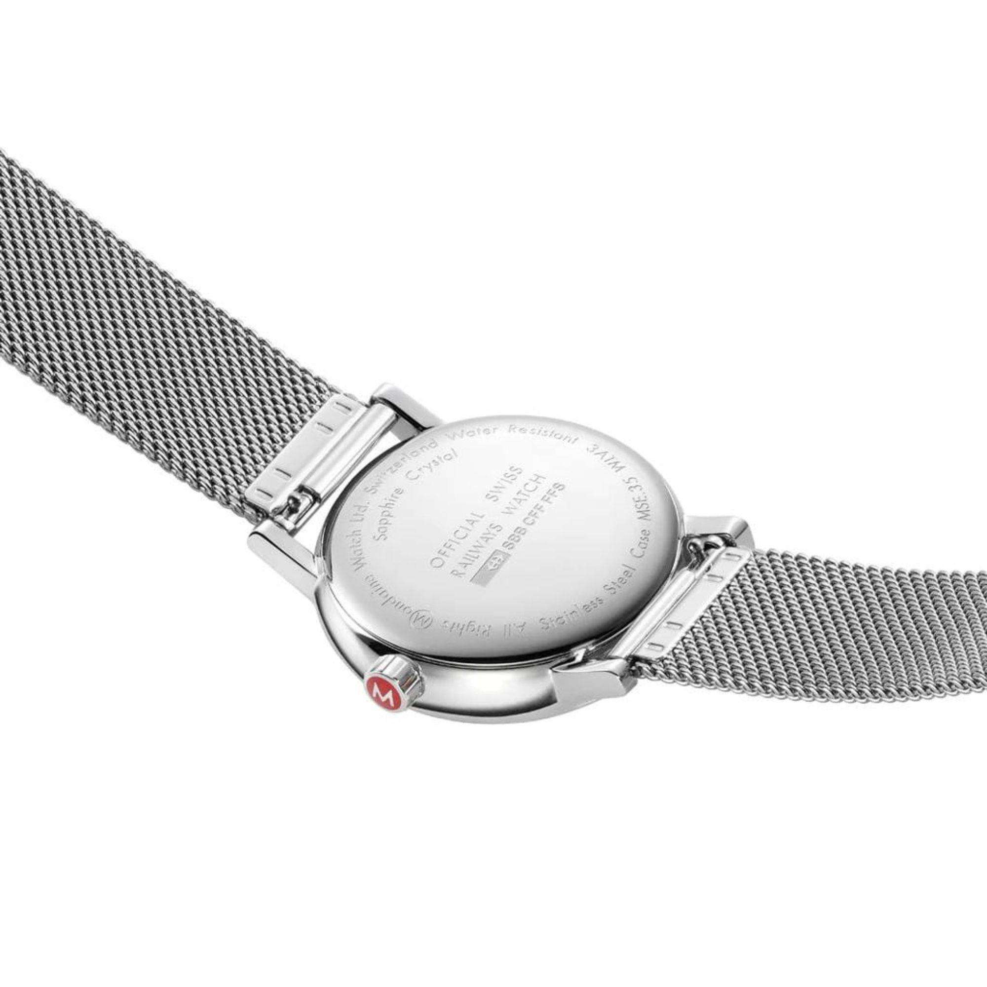 Mondaine Evo2 Quartz Steel Bracelet Pink Dial Ladies Watch MSE.35130.SM