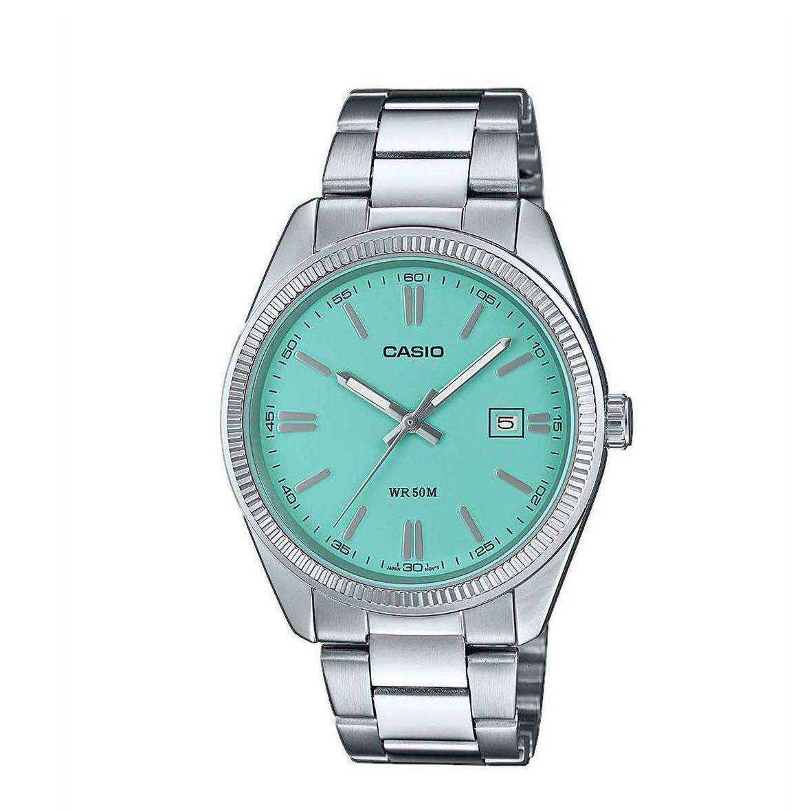 Casio Core Collection Quartz Tiffany Blue Stainless Steel Bracelet Watch MTP-1302PD-2A2VEF