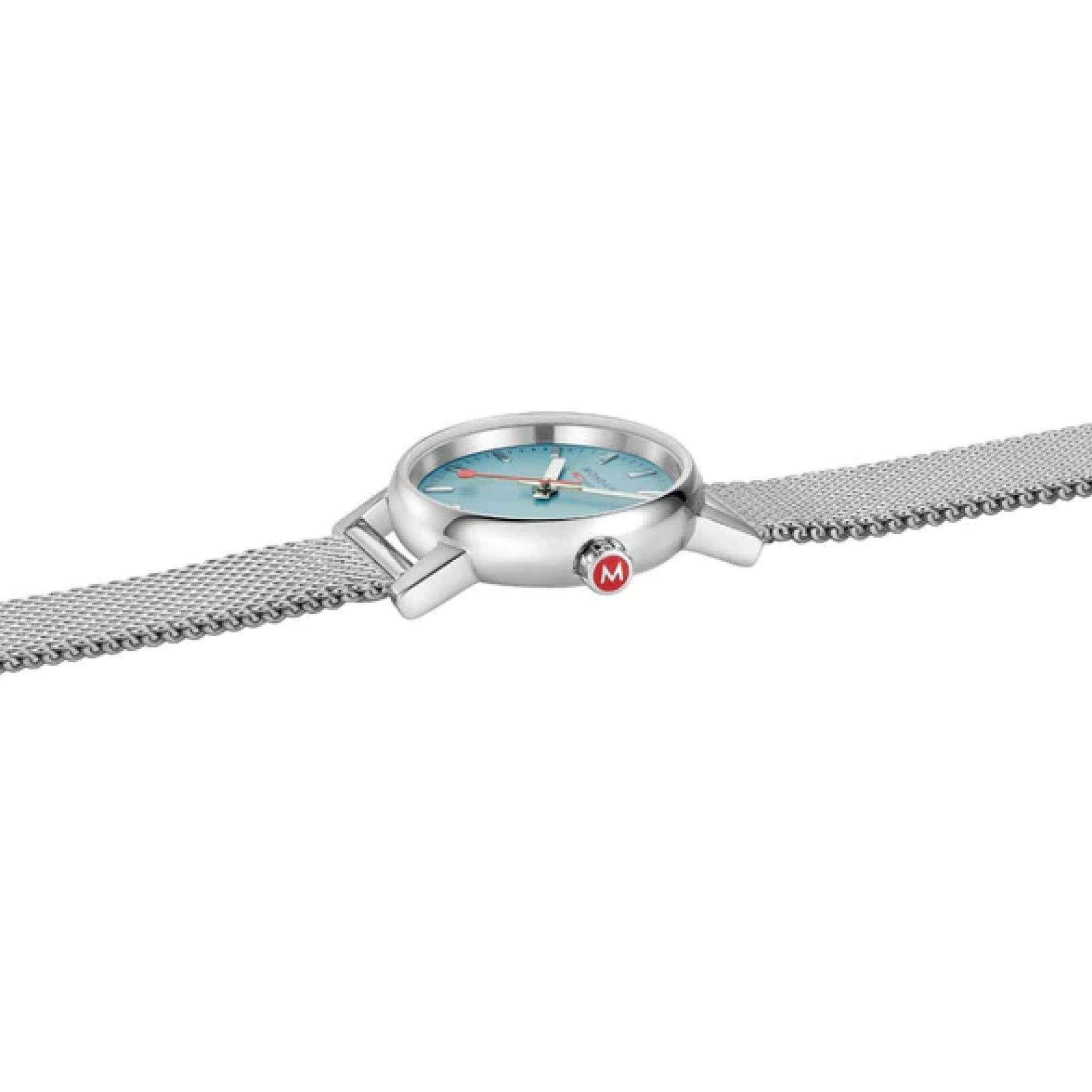 Mondaine evo2 316L Stainless Steel Bracelet Blue Dial Ladies Watch MSE.26140.SM